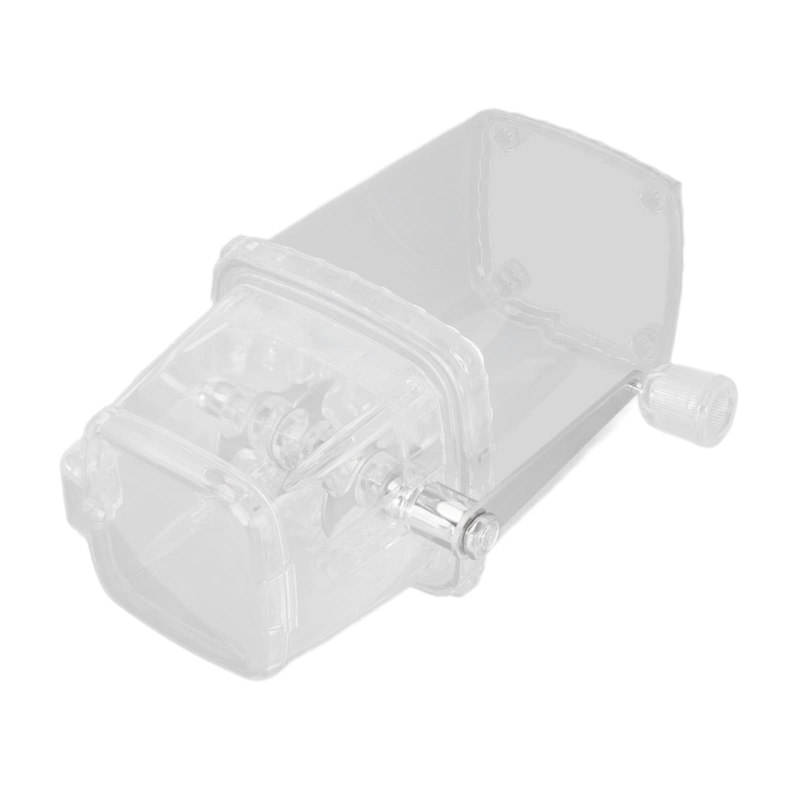 Stainless Steel Manual Ice Crusher for Cocktails, Smoothies & Shaved Ice - Transparent Handheld Ice Chopper for Home Bars, Parties & Outdoor Use