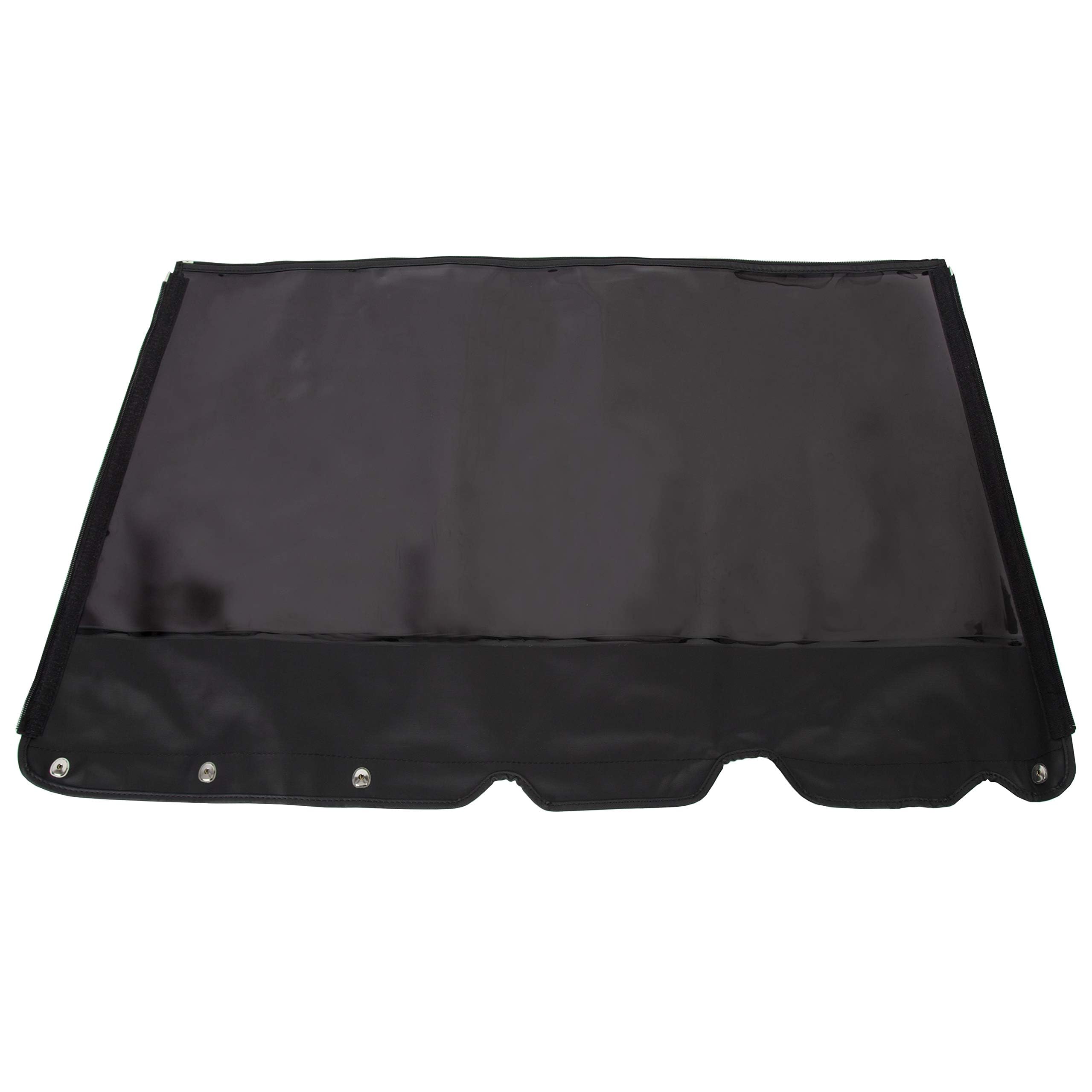 HECASA Black Sailcloth Soft Top for 1986-1994 Suzuki Samurai | Tinted Zip-Out Windows | Durable Replacement Jeep Top for Off-Roading & Outdoor Adventures