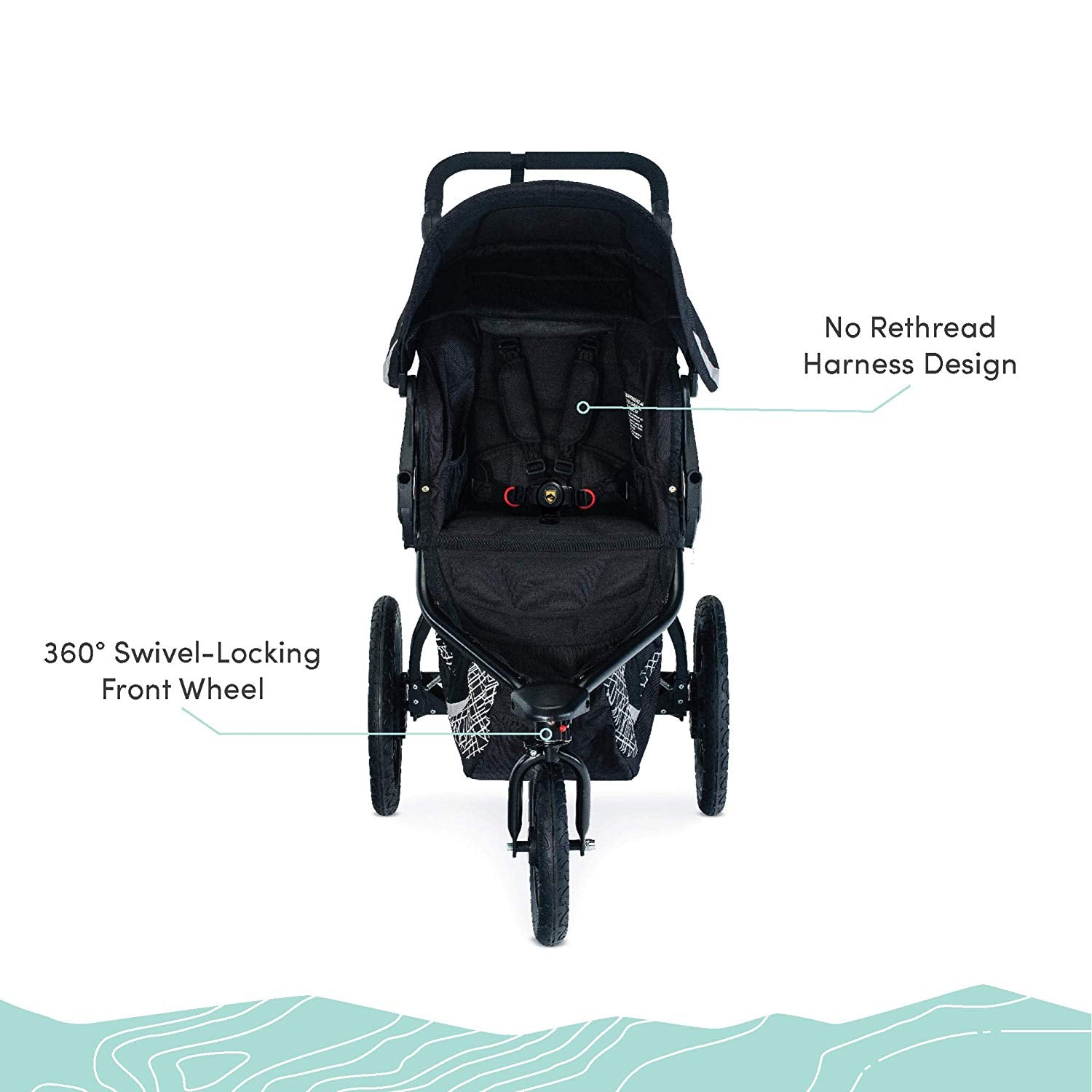 BOB Revolution Flex 3.0 Jogging Stroller - All-Terrain Baby Stroller with Adjustable Suspension & Sun Canopy - Perfect for Running, Hiking & Outdoor Adventures with Your Child