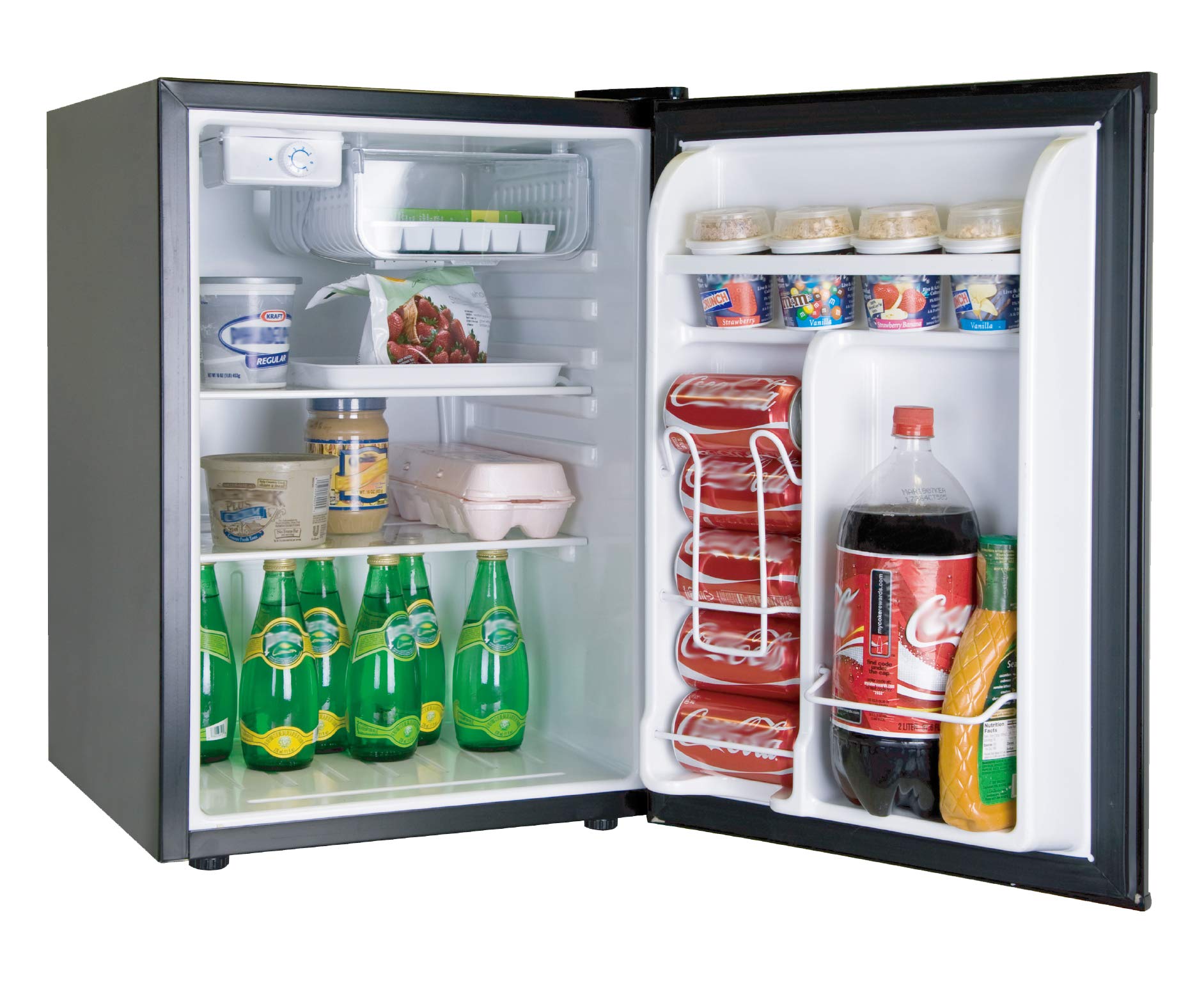 2.6 Cubic Feet Single Door Mini Refrigerator - Black Compact Fridge for Dorm, Office, Bedroom & Small Spaces | Energy Efficient & Quiet Cooling | Model RFR283-BLACK