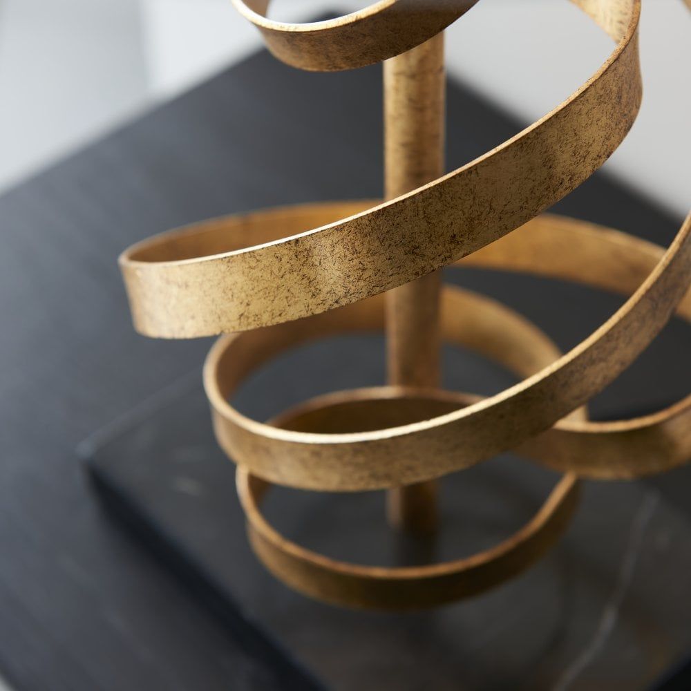 Bella Table Lamp with Gold Leaf Finish - Elegant Home Decor for Bedroom, Living Room & Office Lighting