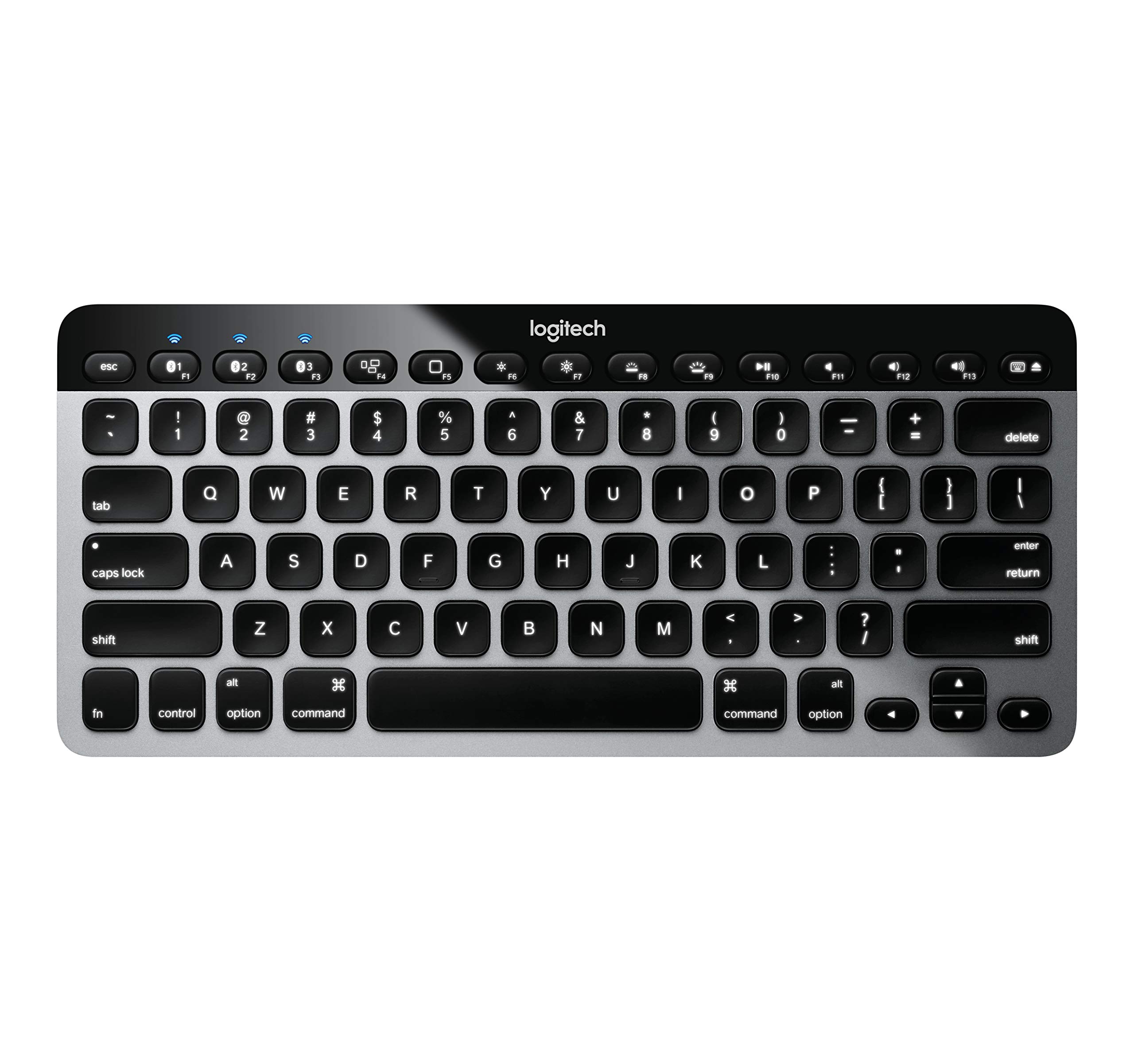 Logitech K811 Wireless Bluetooth Keyboard for Mac, iPad, iPhone & Apple TV - Multi-Device Easy-Switch Backlit Keyboard for Home Office & Entertainment Use
