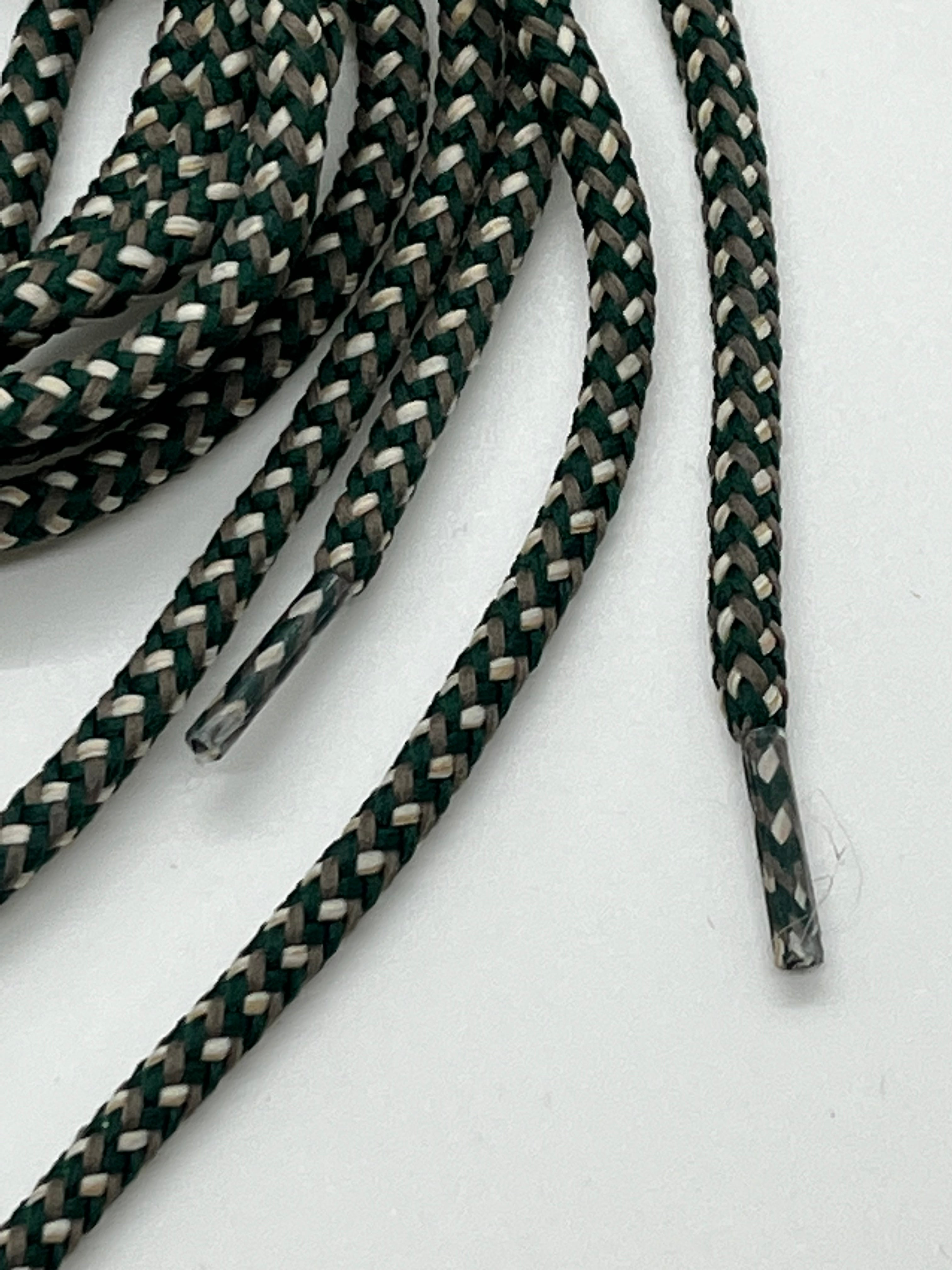 Round Summer Shoelaces - Dark Teal, Sorrel & Off White Colors | Comfortable & Breathable for Sneakers, Canvas Shoes & Casual Footwear | Perfect for Running, Walking & Everyday Wear