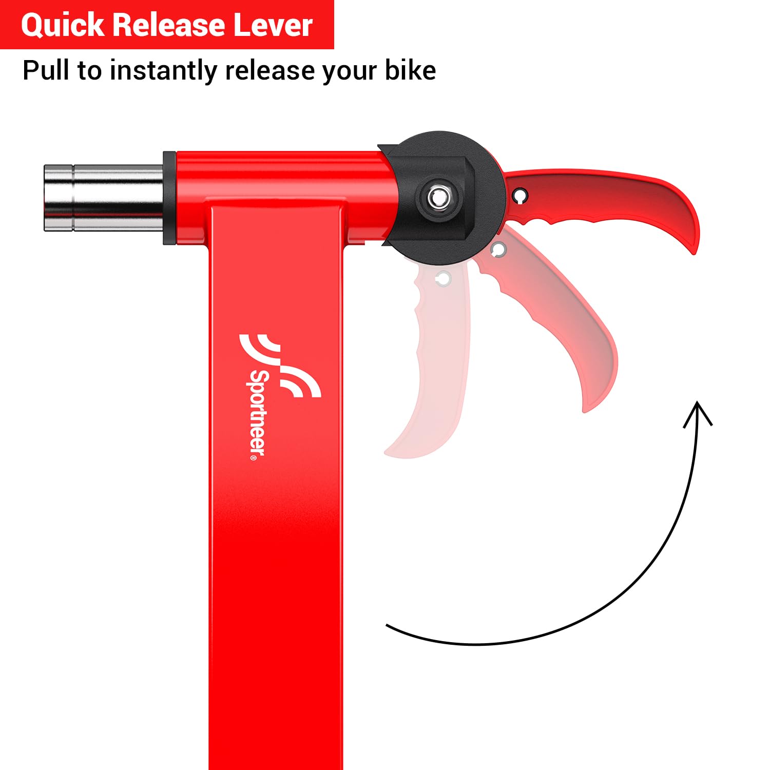 Sportneer Magnetic Bike Trainer Stand for Indoor Cycling - Adjustable 6-Level Resistance for 26-28