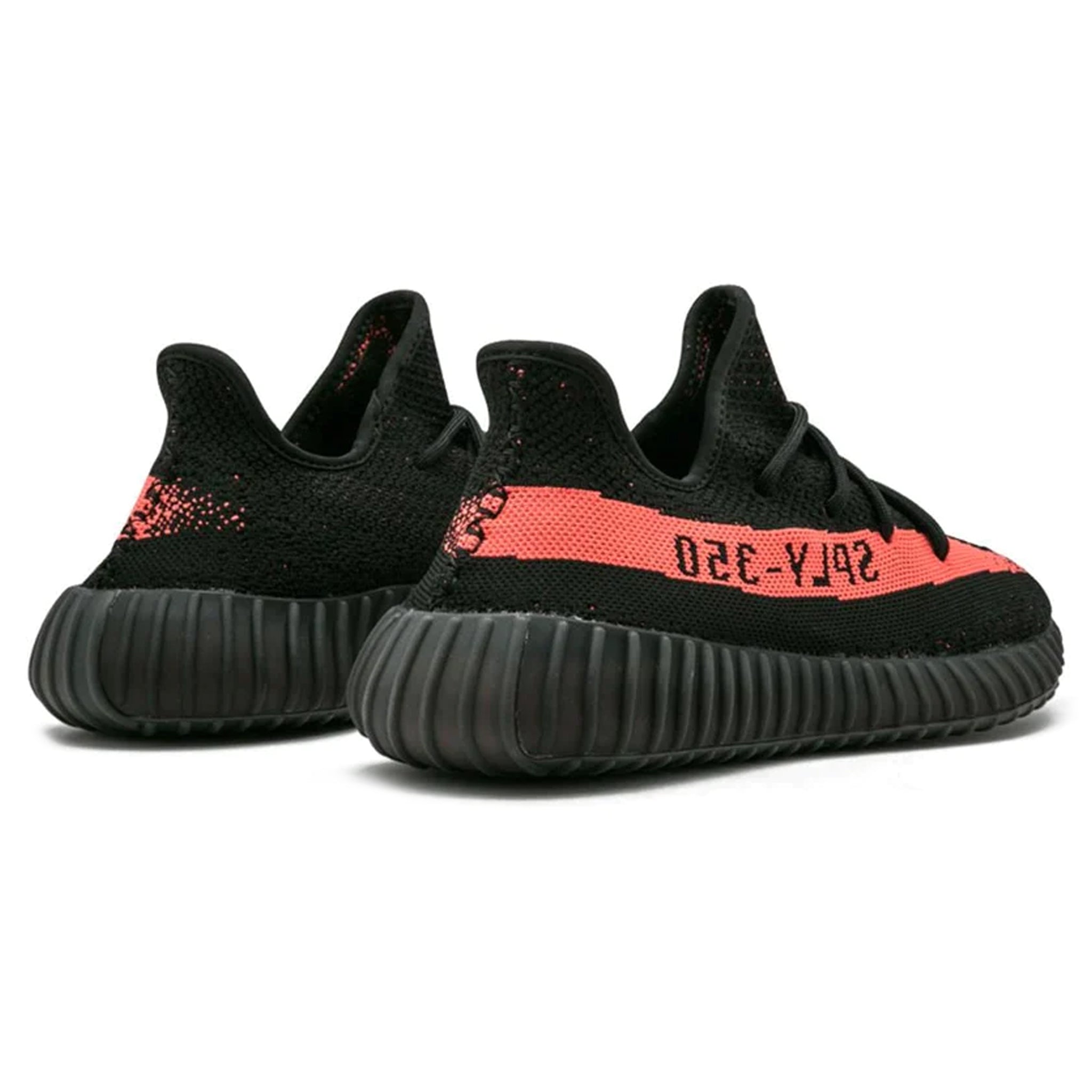Adidas Yeezy Boost 350 V2 Core Black Red Men's Running Shoes - Stylish Sneakers for Casual Wear, Gym & Street Fashion