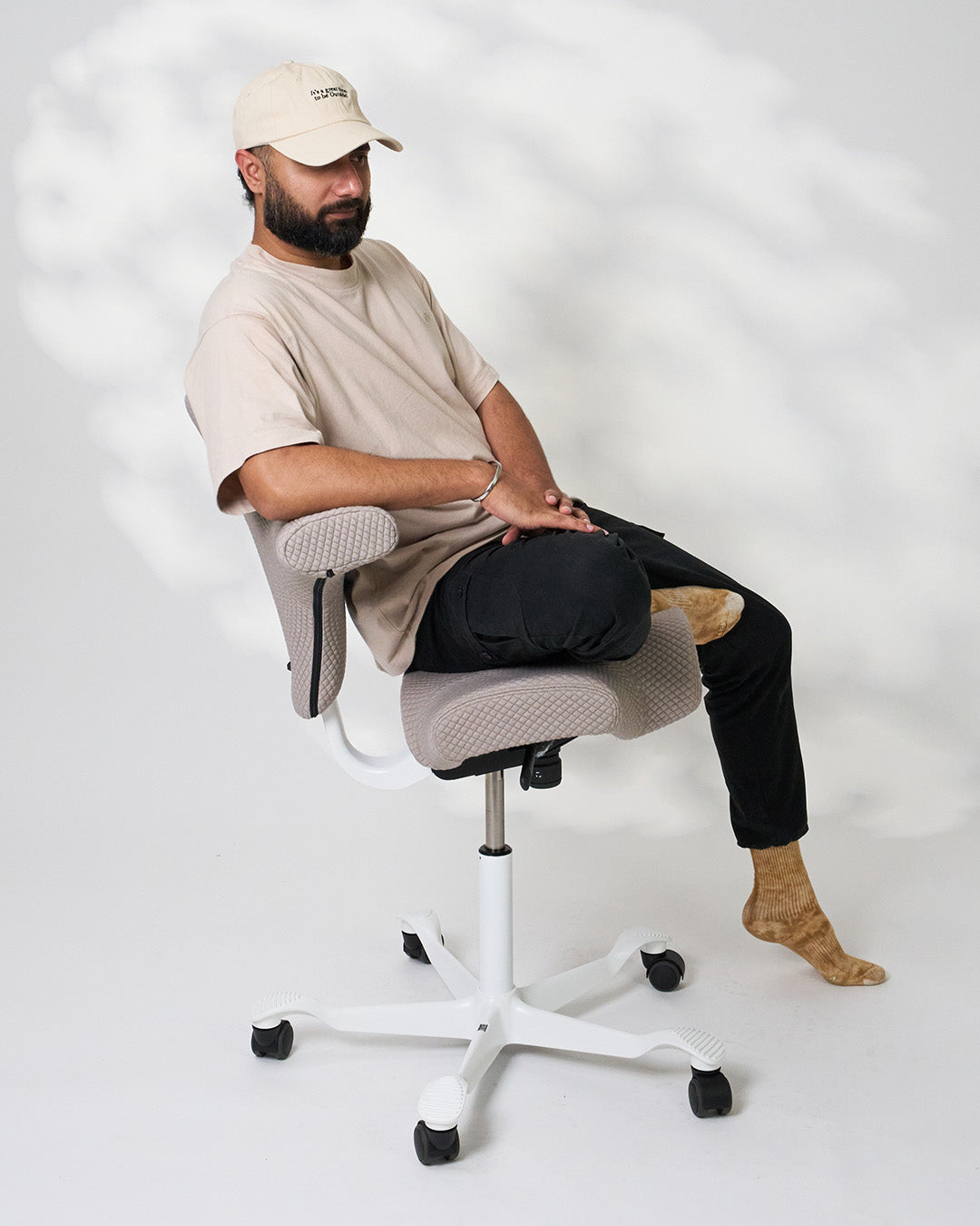 HÅG Capisco 8106 Ergonomic Office Chair - Kvadrat Mosaic 2 Brown Fabric - Adjustable Design for Home & Workspaces - Perfect for Creative Professionals & Long Hours Sitting
