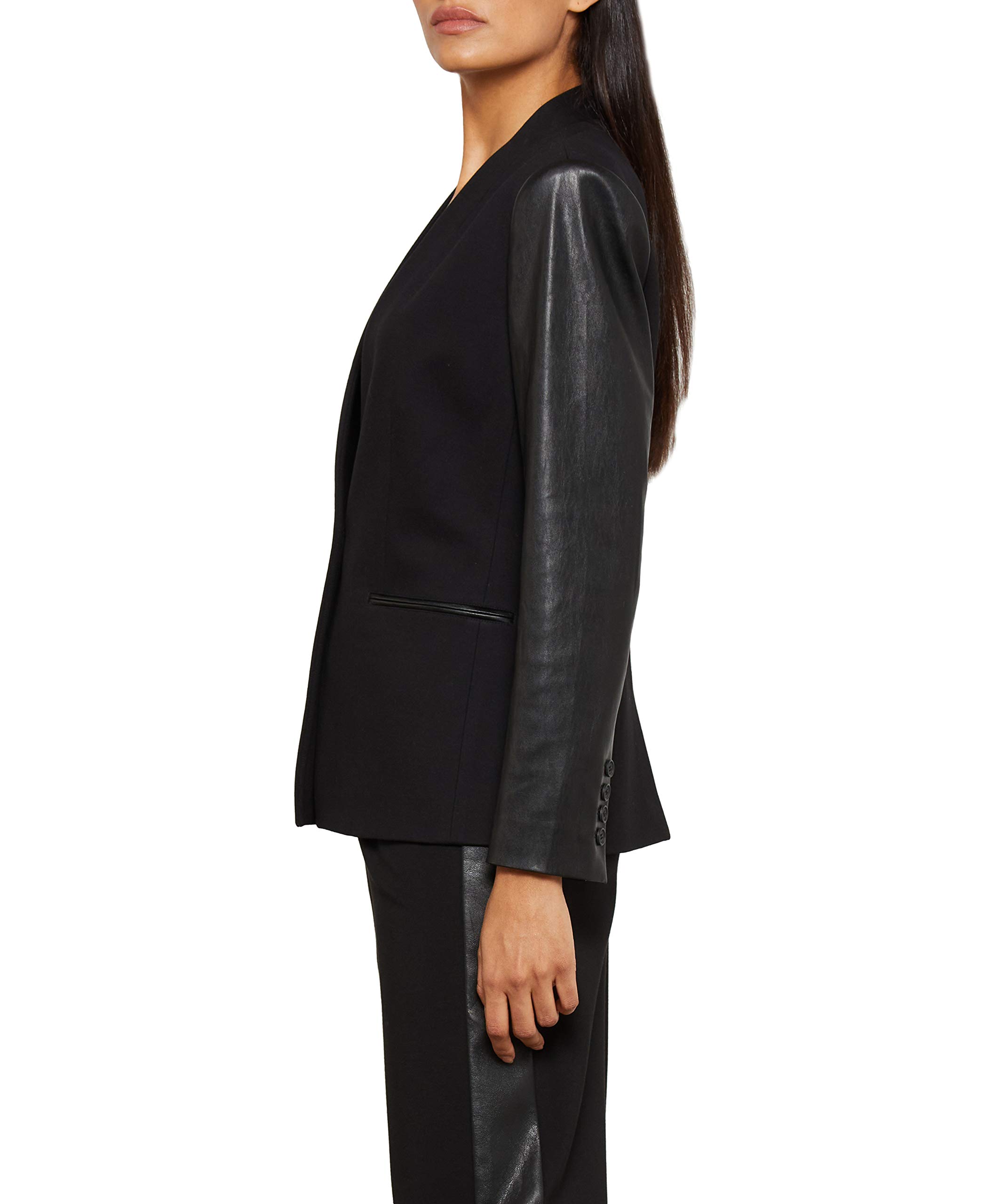 BCBGMAXAZRIA Women's Long Sleeve Blazer Jacket for Work & Office - Professional Tailored Fit Formal Coat for Business, Interviews & Special Occasions