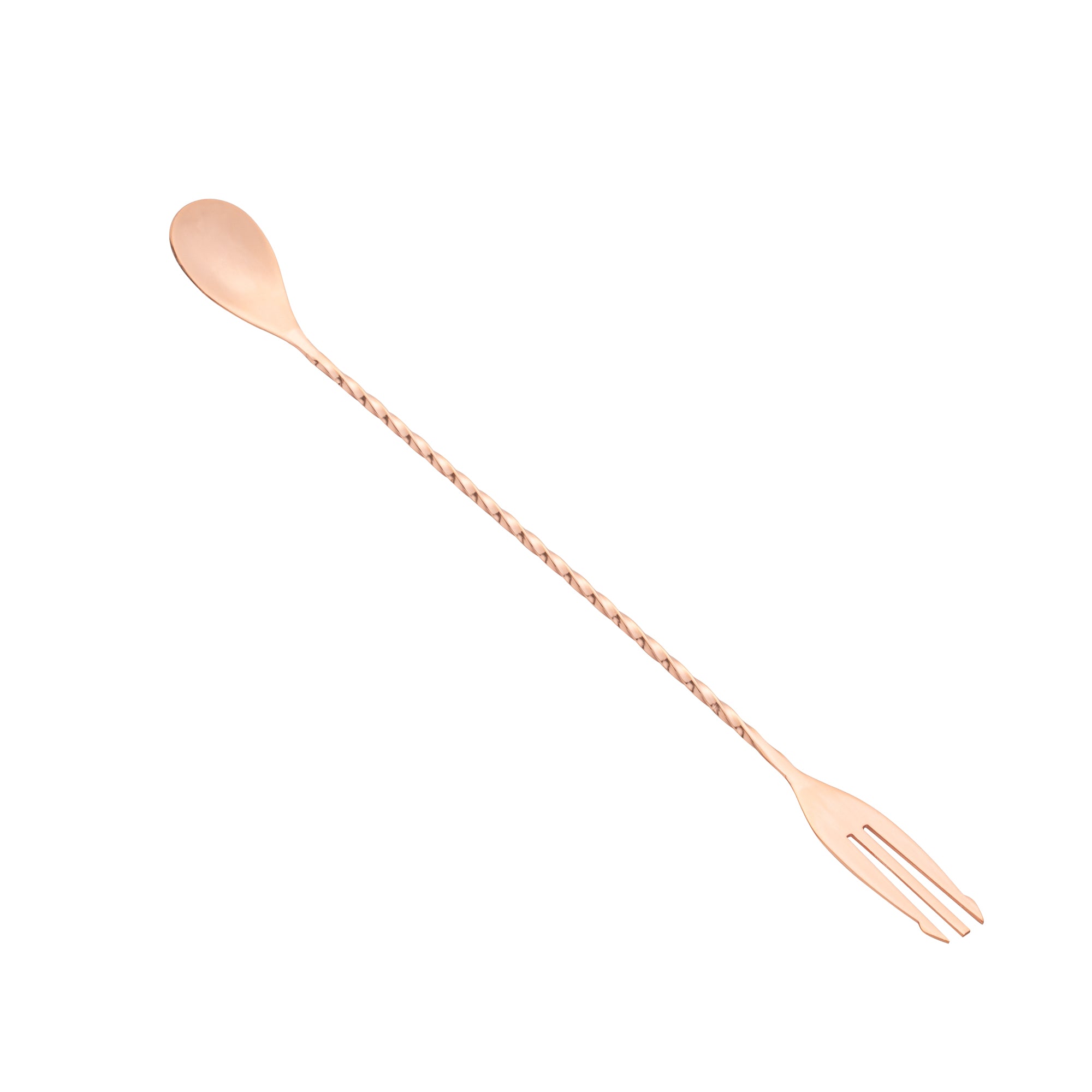 Premium Copper Plated Stainless Steel Trident Bar Spoon - 12