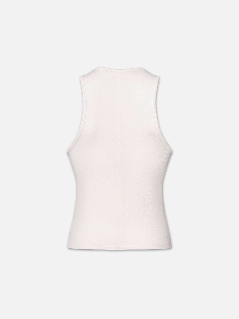 Women's Ribbed Scoop Neck Tank Top - Soft Stretch White Basic Tee for Casual Wear, Layering & Summer Outfits