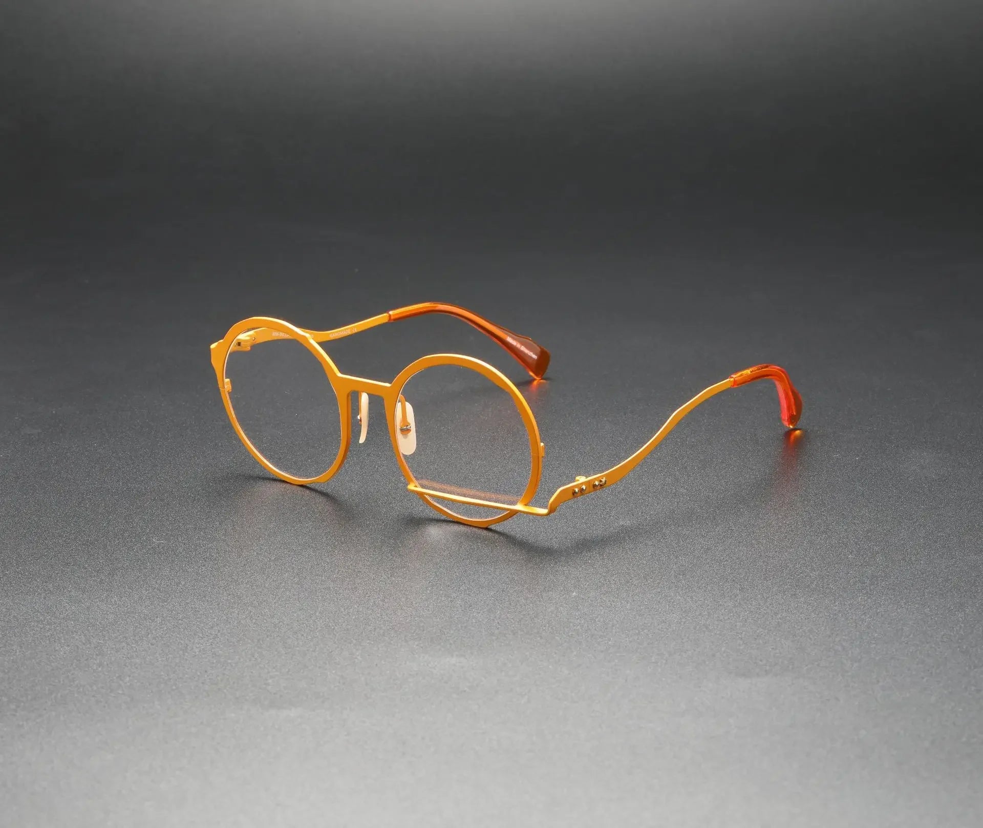 Aror Unisex Full Rim Round Acetate Alloy Eyeglasses 49431 - Stylish & Durable Frame for Men & Women - Perfect for Reading, Work & Fashion Accessories