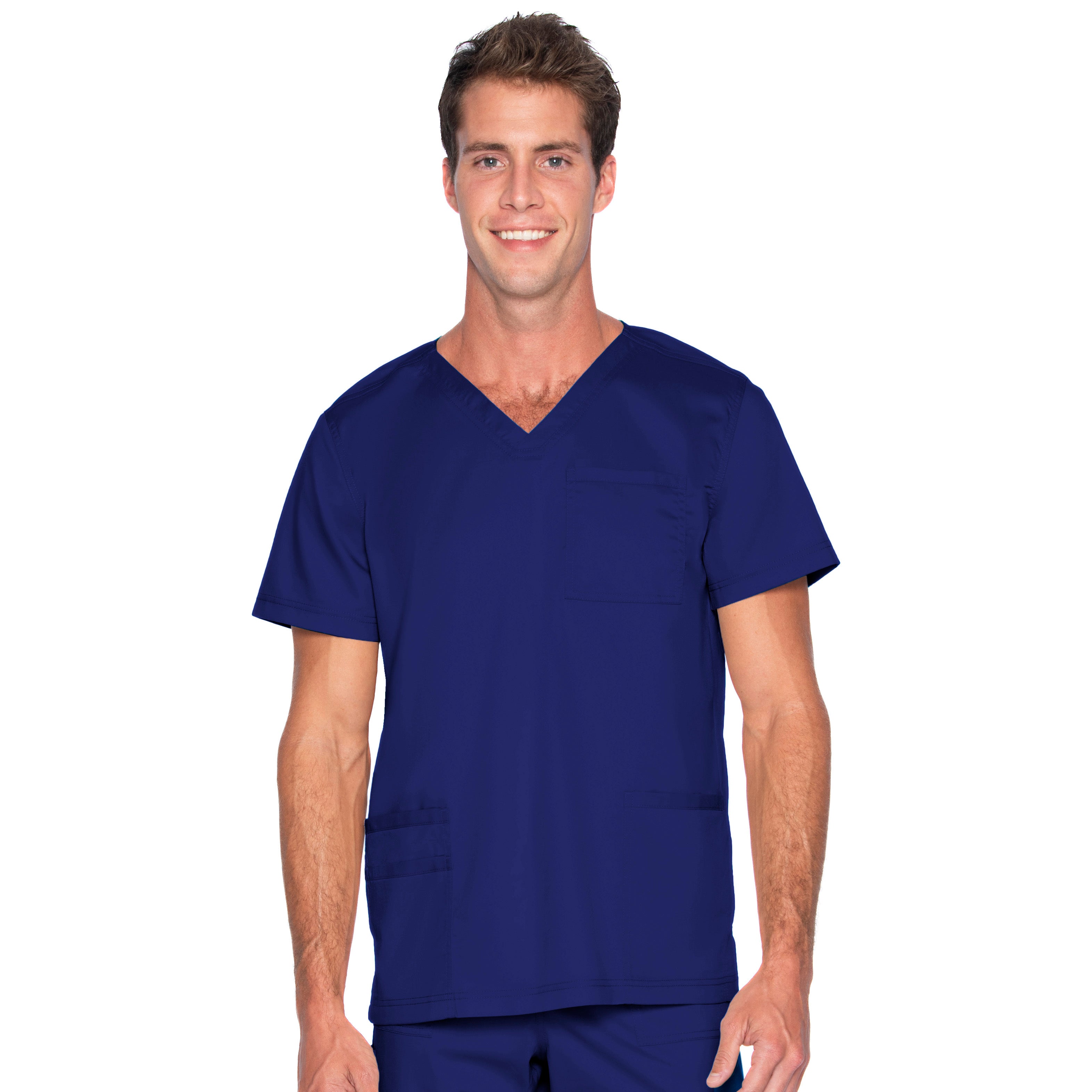 Men's 4 Pocket V Neck Scrub Top - Comfortable Medical Uniform for Doctors & Nurses (Sizes 2XL & 3XL) | TSS Outlet - Perfect for Hospital Shifts, Clinics & Healthcare Professionals