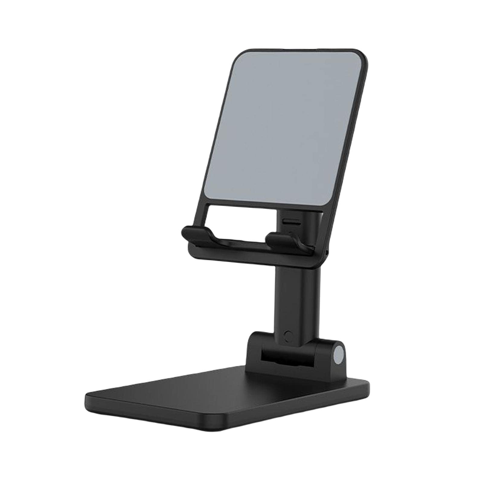 Adjustable Foldable Phone Stand - MagiDeal Desktop Phone Holder Dock with Angle & Height Control - Black - Perfect for Work, Watching Videos & Hands-Free Calling