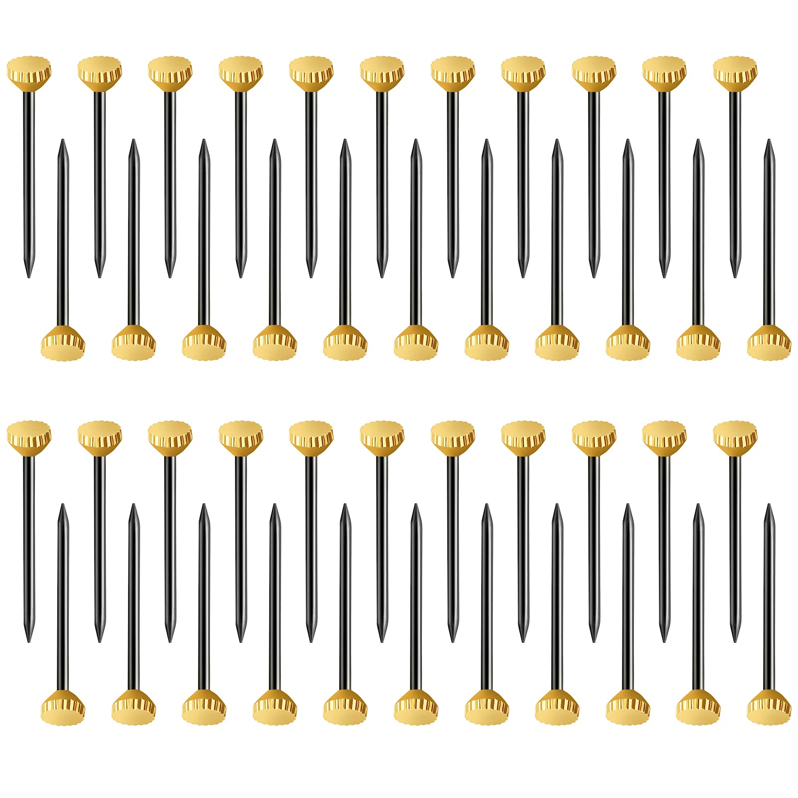 50PCS Heavy Duty Picture Hanging Nails Kit - Copper Head Pierced Cap Hooks for Wall Art, Frames & Mirrors (5-30 lbs Capacity) - Perfect for Home Decor, Gallery Display & Office Organization