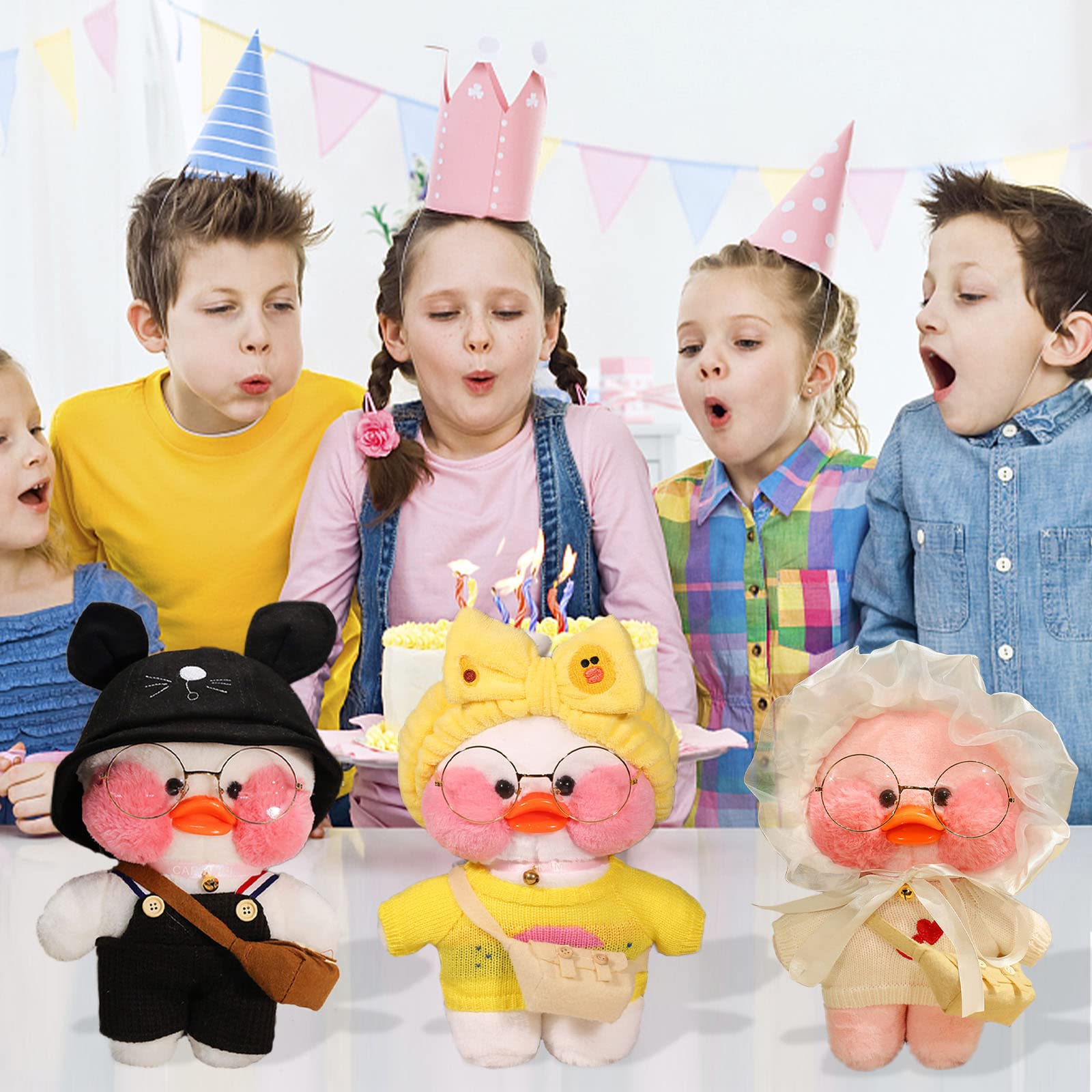 Cute Yellow Duck Plush Toy 30cm - Korean Soft Doll for Kids, Surprise Gift for Birthdays & Playtime