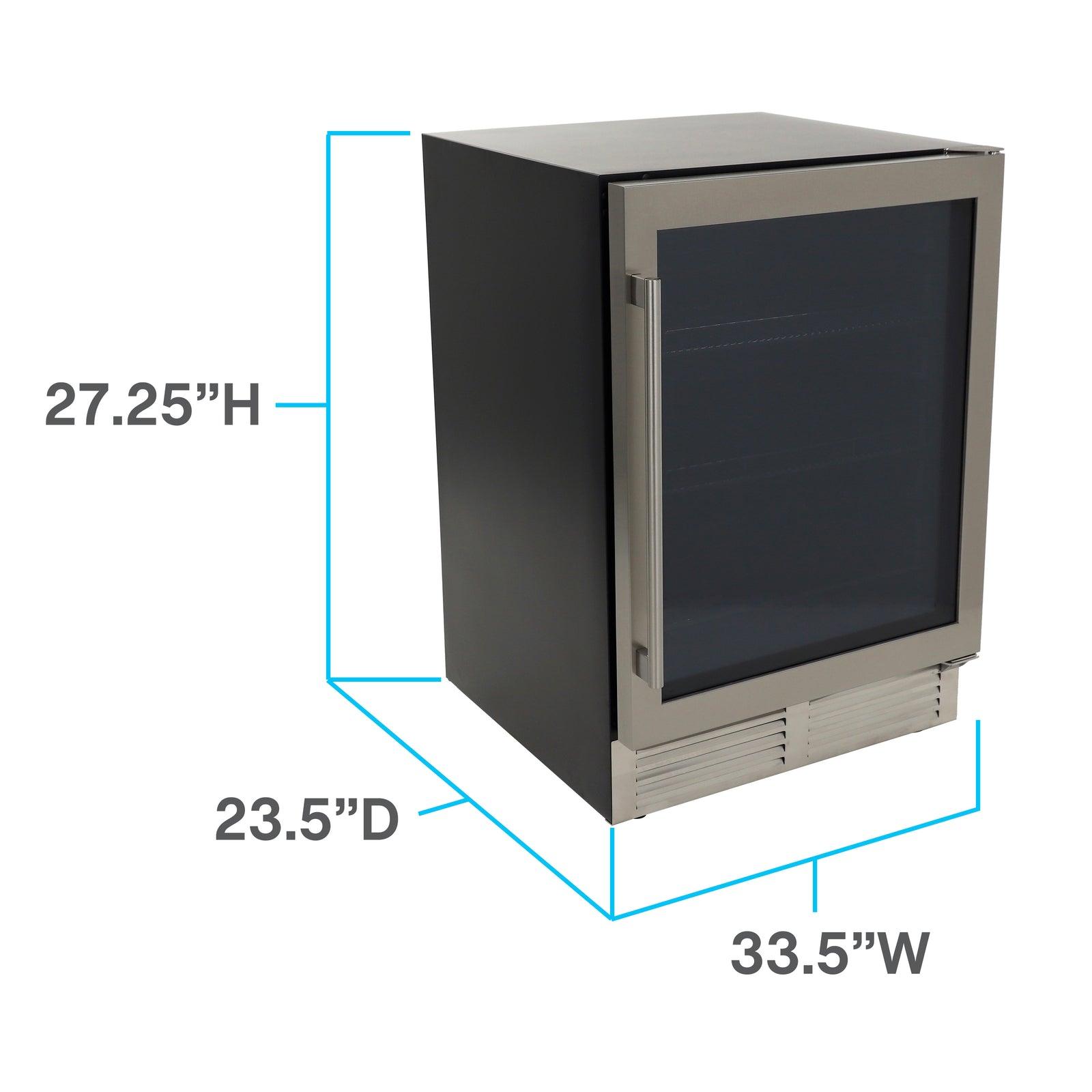 Avanti BCD50Z3S 126 Can Beverage Cooler Refrigerator - Energy Efficient Compact Drink Fridge for Soda, Beer & Wine - Perfect for Home Bar, Office or Man Cave