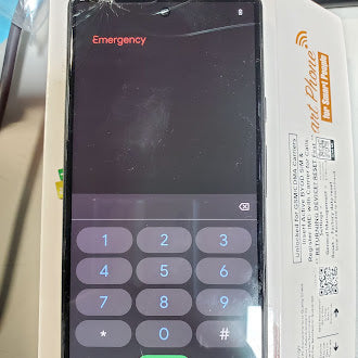 Google Pixel 6 Pro 5G Unlocked Smartphone - 128GB Storage, Stormy Black (For Parts/Repair - Cracked LCD & Touch Issues) | Perfect for DIY Phone Repair Projects & Tech Enthusiasts