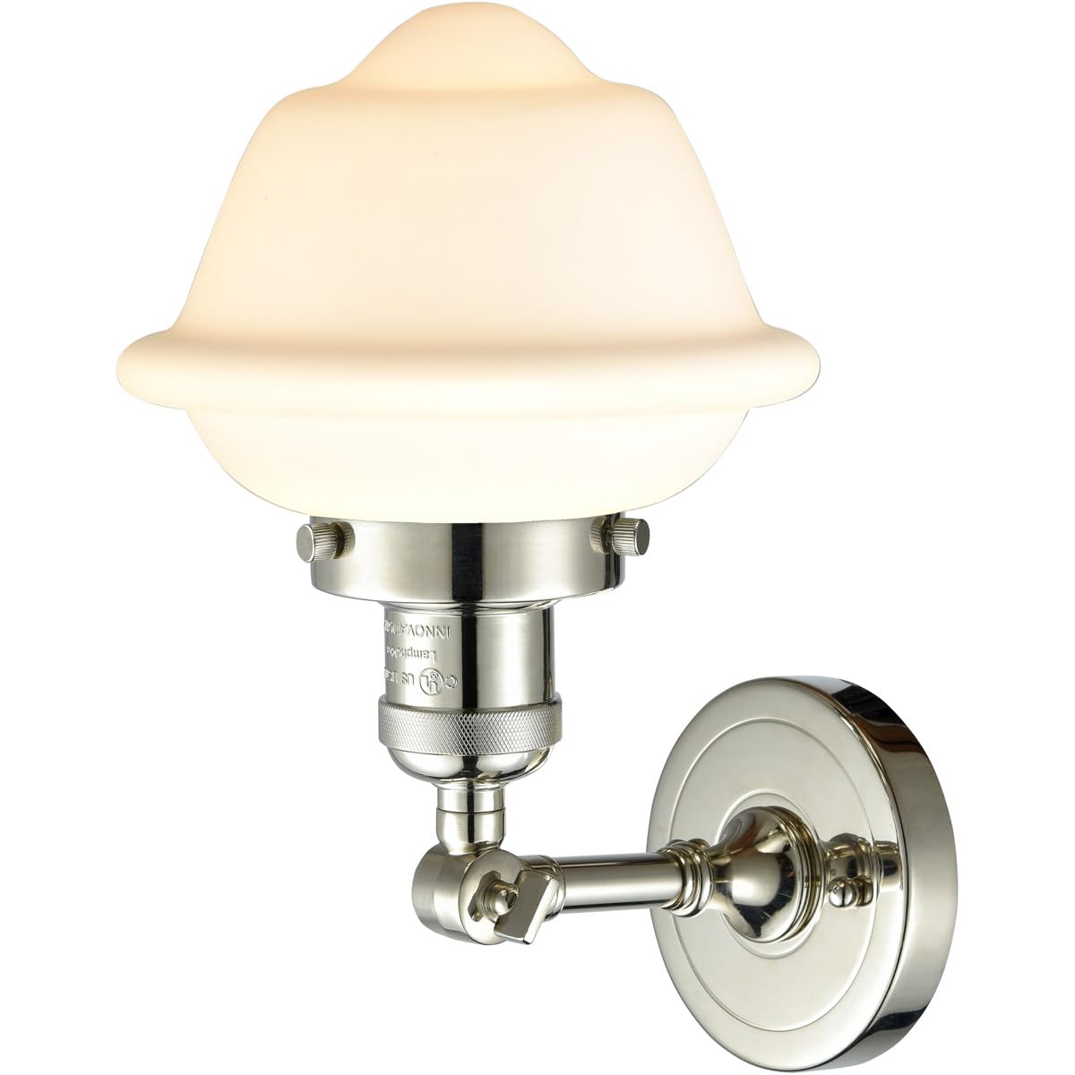 Innovations 201F-PN-G531-LED 12-Inch LED Semi-Flush Mount Ceiling Light Fixture in Polished Nickel - Modern Lighting for Bedroom, Kitchen, Hallway & Entryway