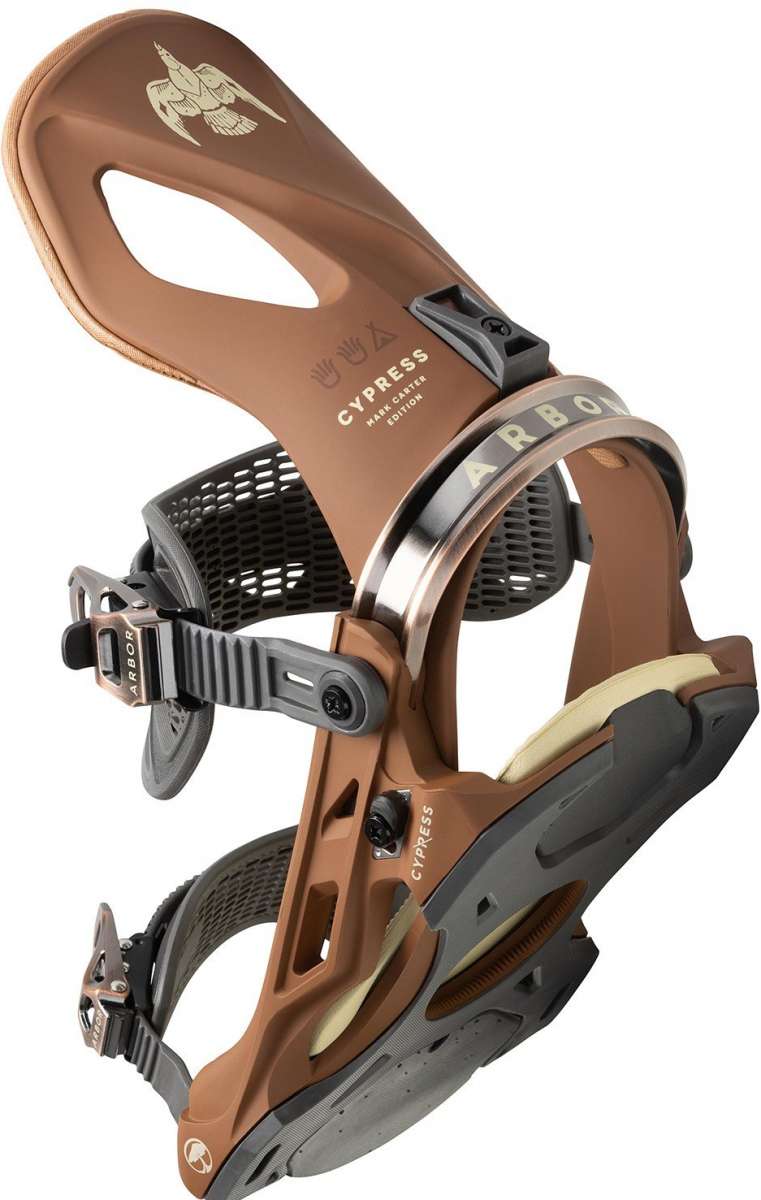 **2023 Arbor Cypress Snowboard Bindings - Lightweight & Durable for All-Mountain Riding - Perfect for Freestyle, Powder & Park Performance**