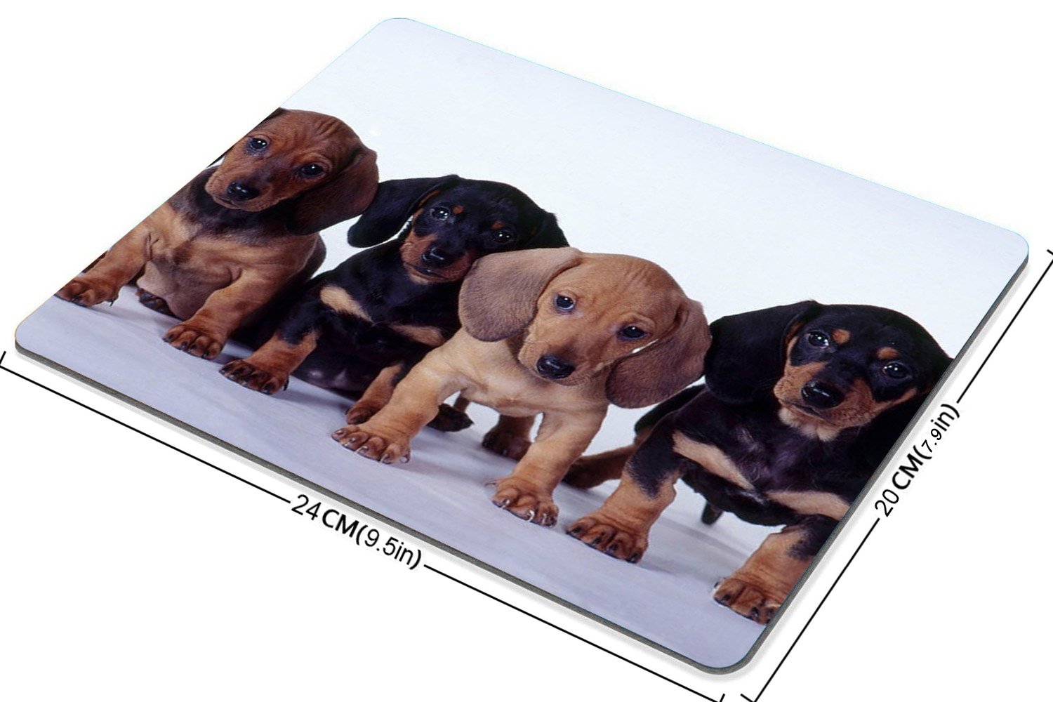 Cute Dachshund Puppies Mouse Pad - Non-Slip Gaming Mousepad for Dogs Lovers - Perfect for Office, Home & Gaming Desks