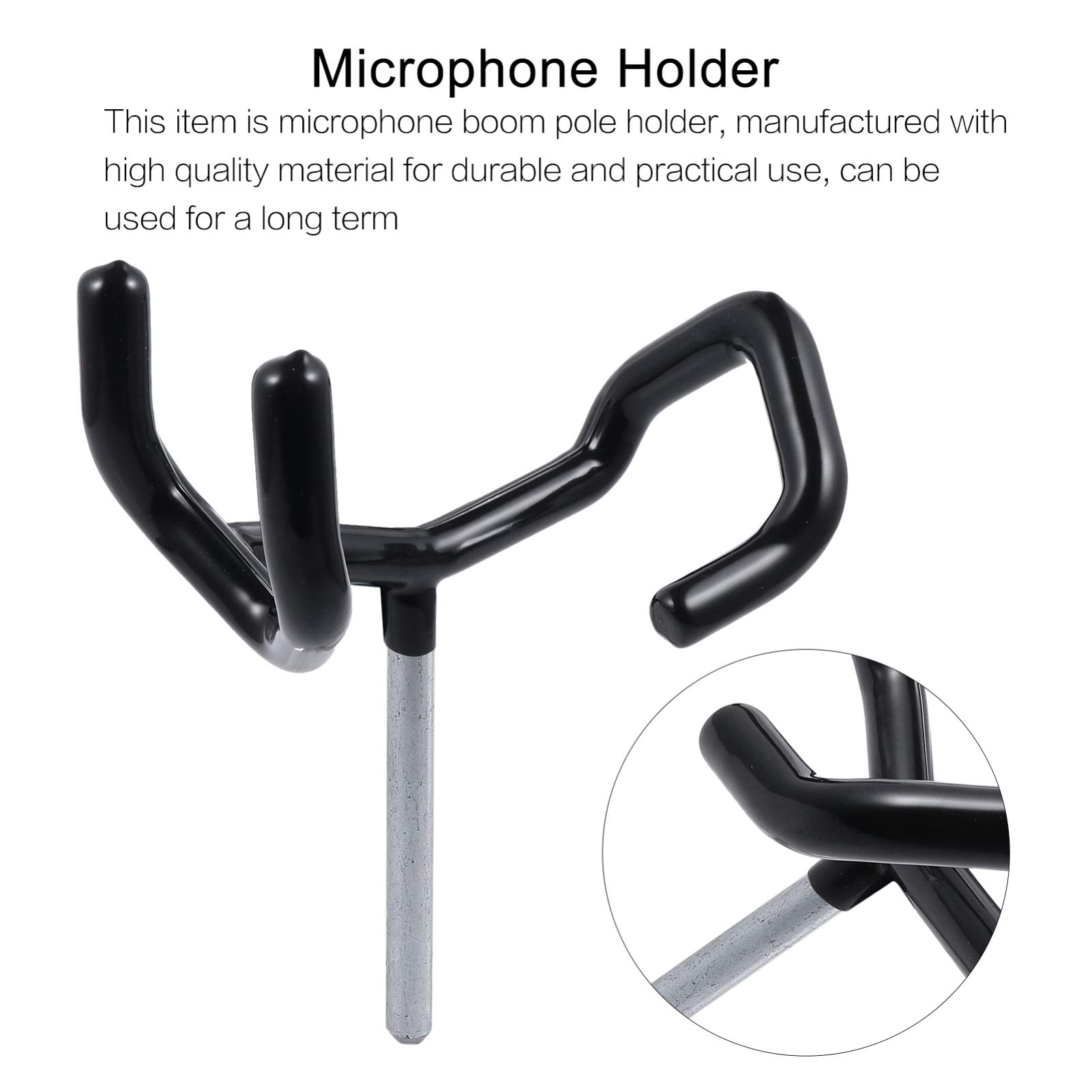Professional Metal Microphone Boom Pole Stand Holder - Adjustable Mic Boom Arm for Studio, Podcasting & Live Streaming - Durable Support for Condenser & Dynamic Mics
