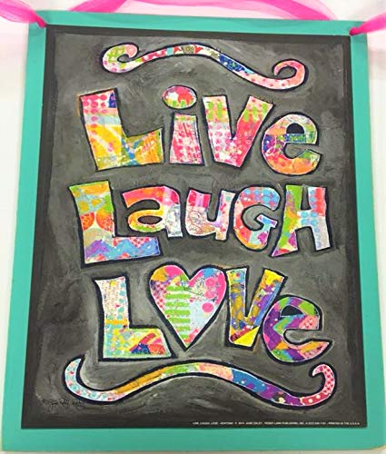 Live Laugh Love Wooden Wall Art - Girls Bedroom Decor for Home