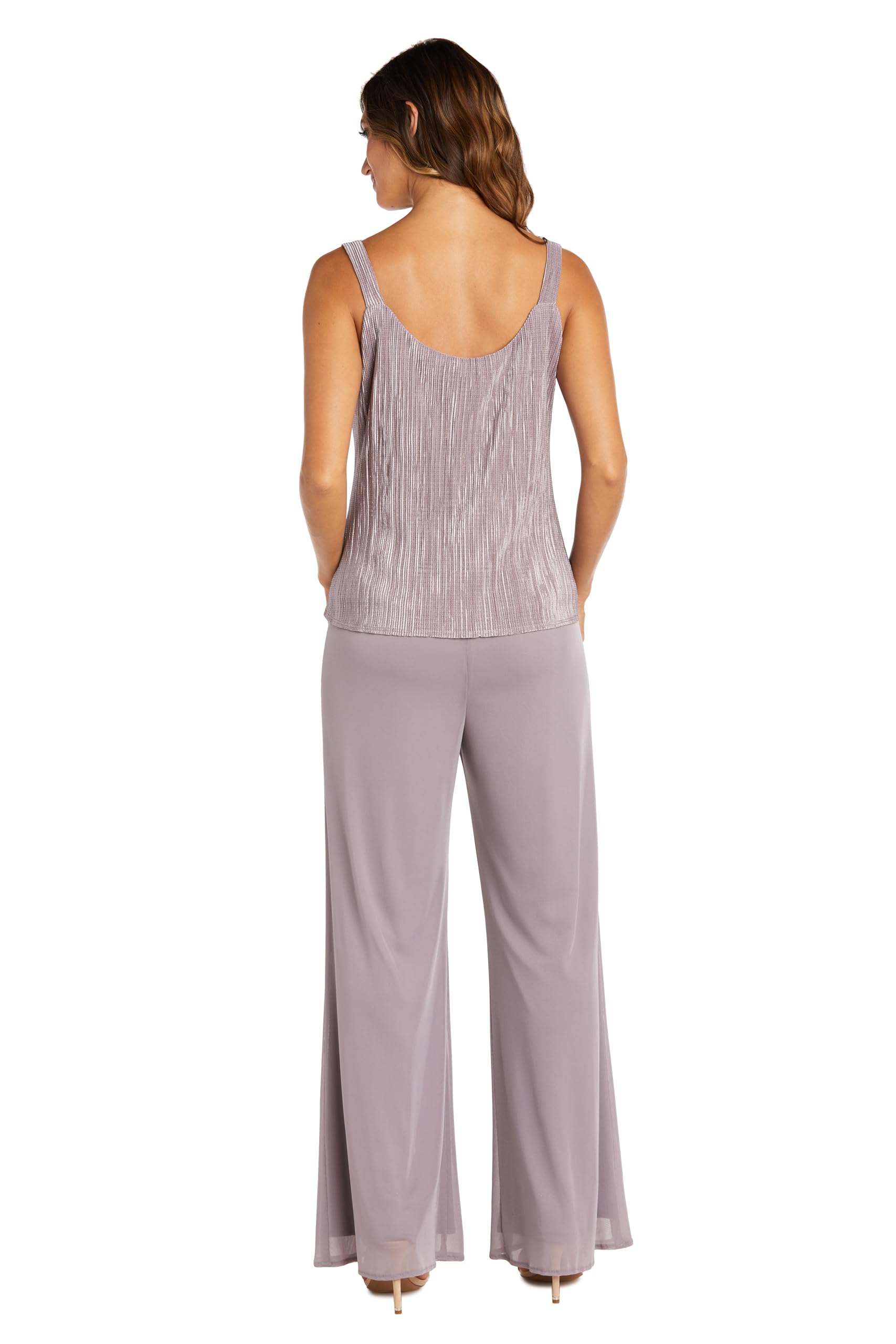R&M Richards Women's 3-Piece Pleated Pant Suit Set - Formal Office Wear & Business Attire for Professional Women