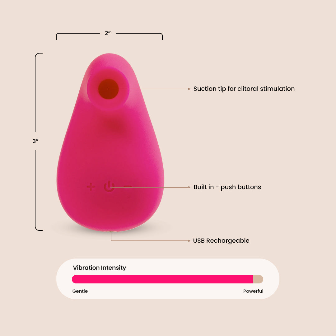 VeDO Suki Rechargeable Sonic Vibrator for Women - Powerful & Quiet Personal Massager - Perfect for Sensual Relaxation & Intimate Pleasure