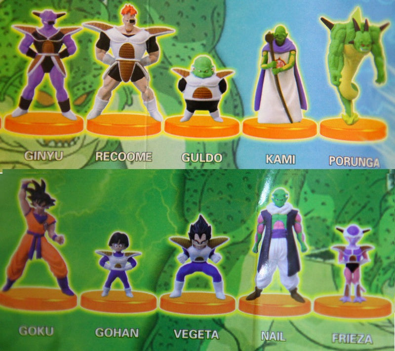 Bandai Dragon Ball Z Gashapon Collection - Goku vs Frieza 10-Piece Trading Figure Set | Anime Action Figures for Collectors & DBZ Fans | Perfect for Display, Gifts & Cosplay Accessories