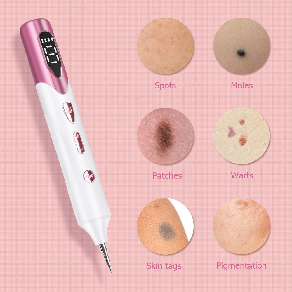 Mole Tattoo Freckle Plasma Pen - Permanent Skin Tag & Mole Removal Device - Perfect for DIY Beauty Treatments at Home