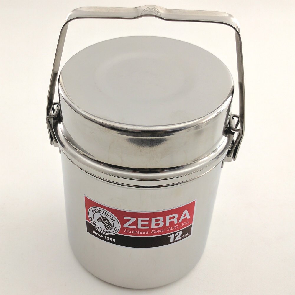 Stainless Steel Firebox Locking Bail Handle Camping Pot - Zebra Loop Handle Bushcraft Cookware Kit with SS Handle Clips (Pre-Installed) for Outdoor Cooking, Camping & Survival Gear