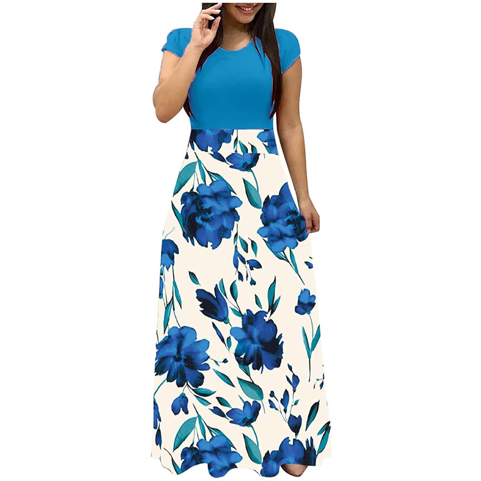 Elegant Off-The-Shoulder A-Line Evening Dress for Women | Summer Wedding Guest Dress | Comfortable Cold Shoulder Gown for Parties, Cocktails & Special Occasions