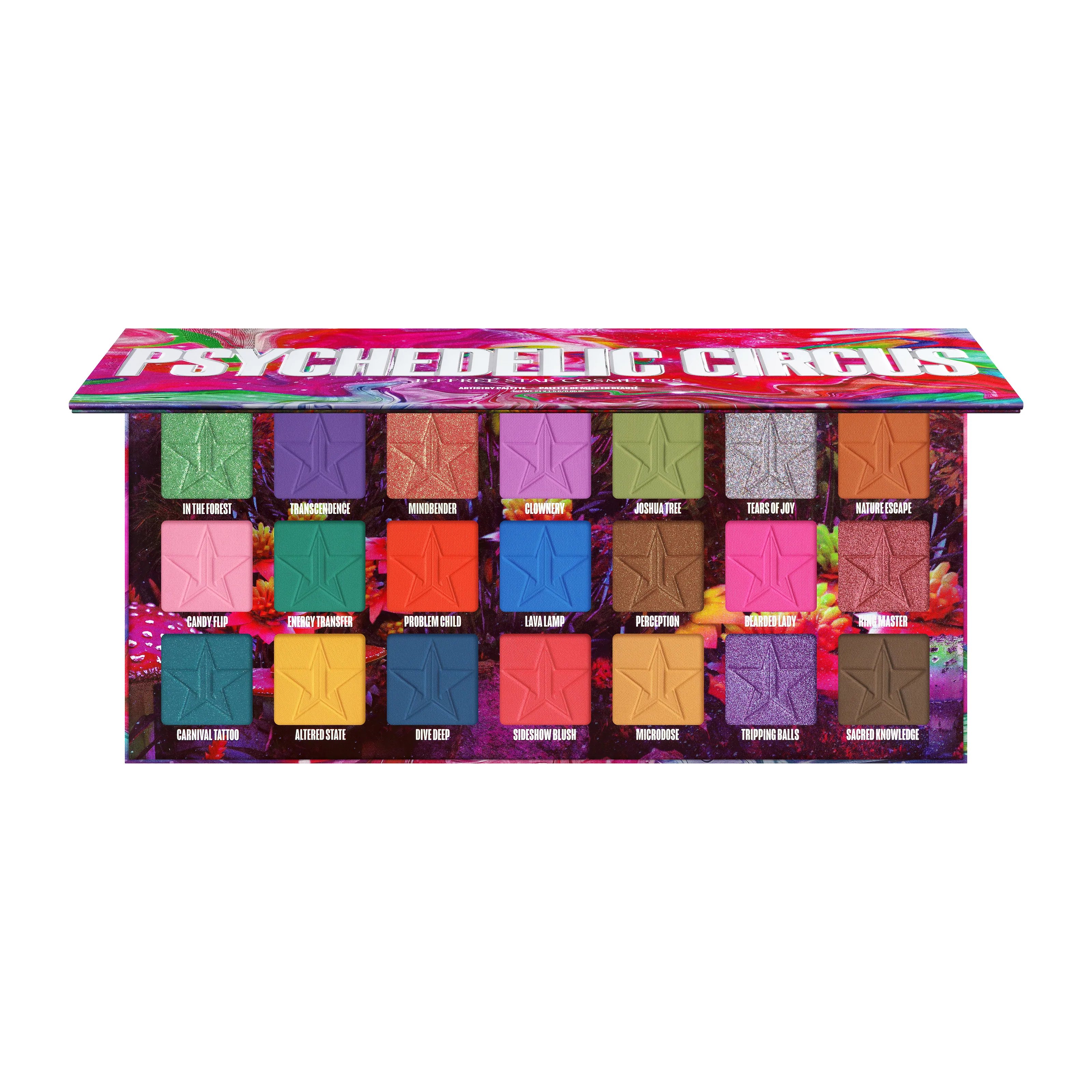 Vibrant Psychedelic Circus Artistry Palette - Perfect for Acrylic Painting, DIY Crafts & Creative Projects
