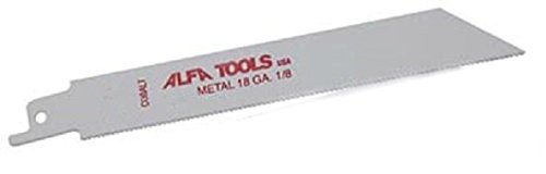 Alfa Tools RSBM618 Bi-Metal 6-Inch 18 TPI Reciprocating Saw Blades - 50 Pack for Wood, Metal & Plastic Cutting | Perfect for Demolition, Construction & DIY Projects