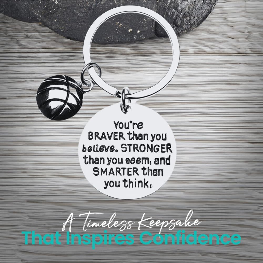 Sportybella - Basketball Keychain for Men & Women | Unique Basketball Player Gift Ideas | Perfect for Fans, Coaches & Players | Great for Game Days, Birthdays & Sports Events