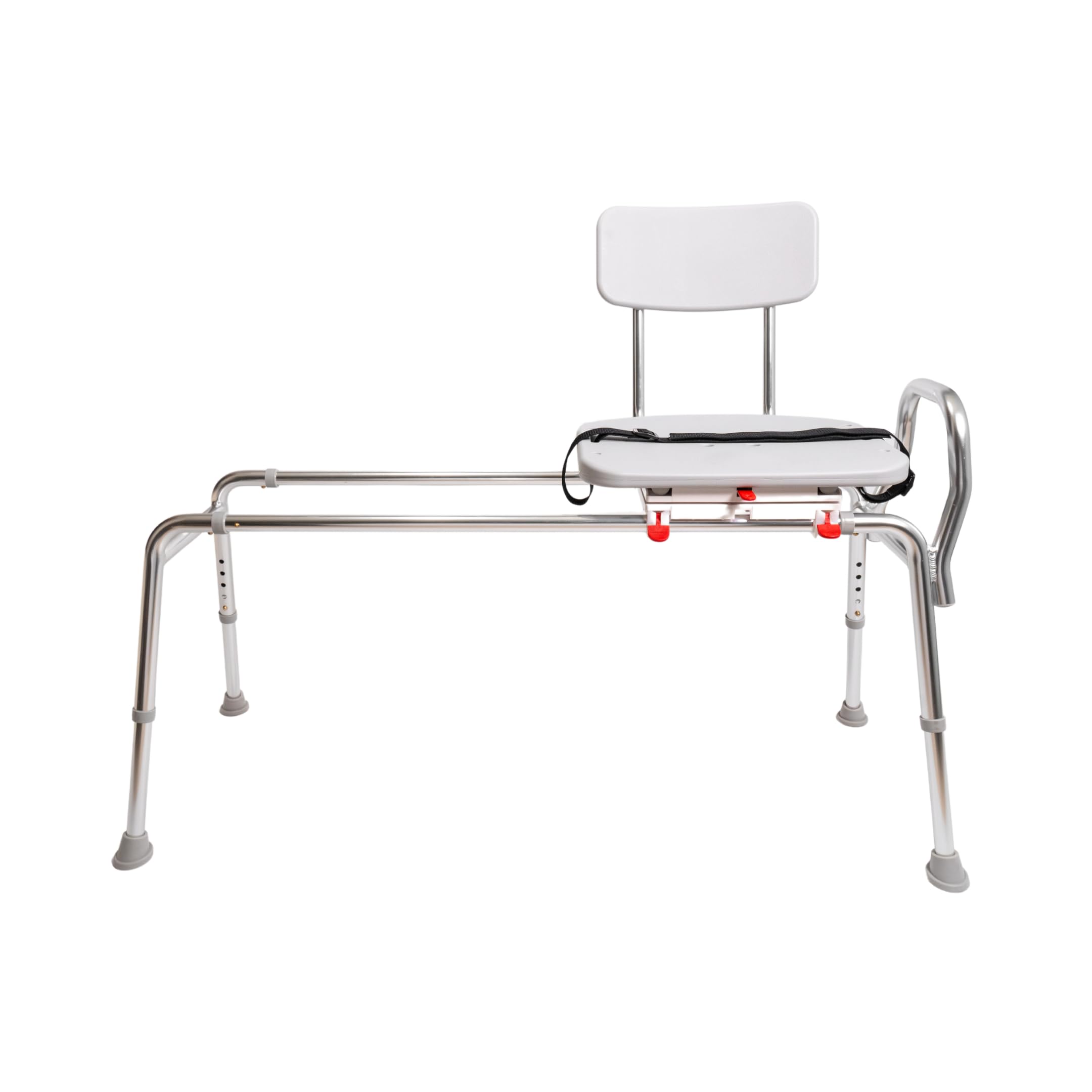 Eagle Health Supplies Heavy-Duty Swivel Sliding Shower Chair & Bathtub Transfer Bench - 350 lb Capacity, Adjustable Height, Non-Slip Feet - Safe Shower Seat for Elderly, Disabled & Handicap - Perfect for Bathroom Safety, Post-Surgery Recovery & Mobility Assistance