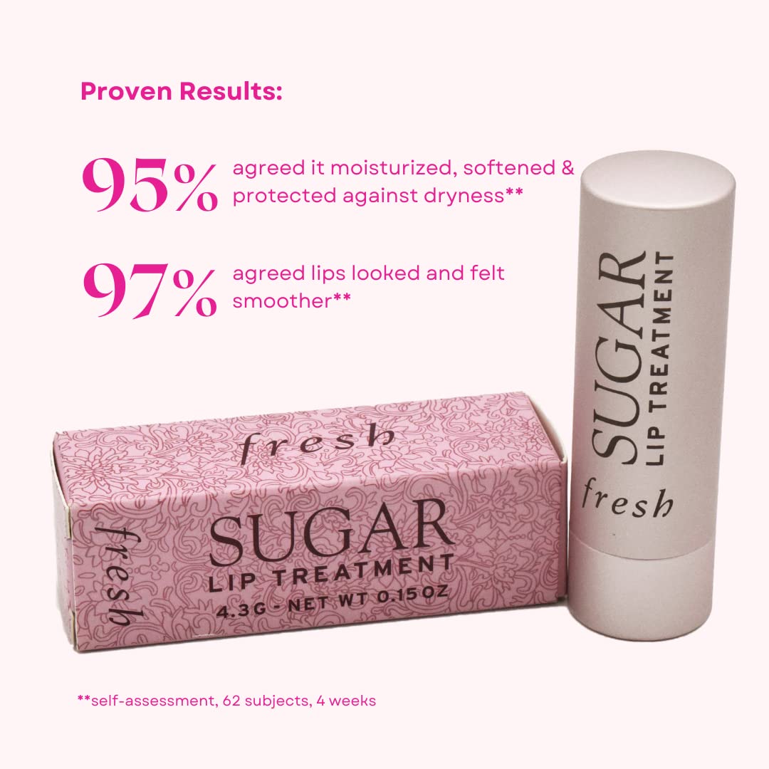 Fresh Sugar Lip Treatment - Hydrating Rose Lip Balm for Women, 0.15 oz | Moisturizing & Nourishing Lip Care for Dry Lips, Day & Night Use
