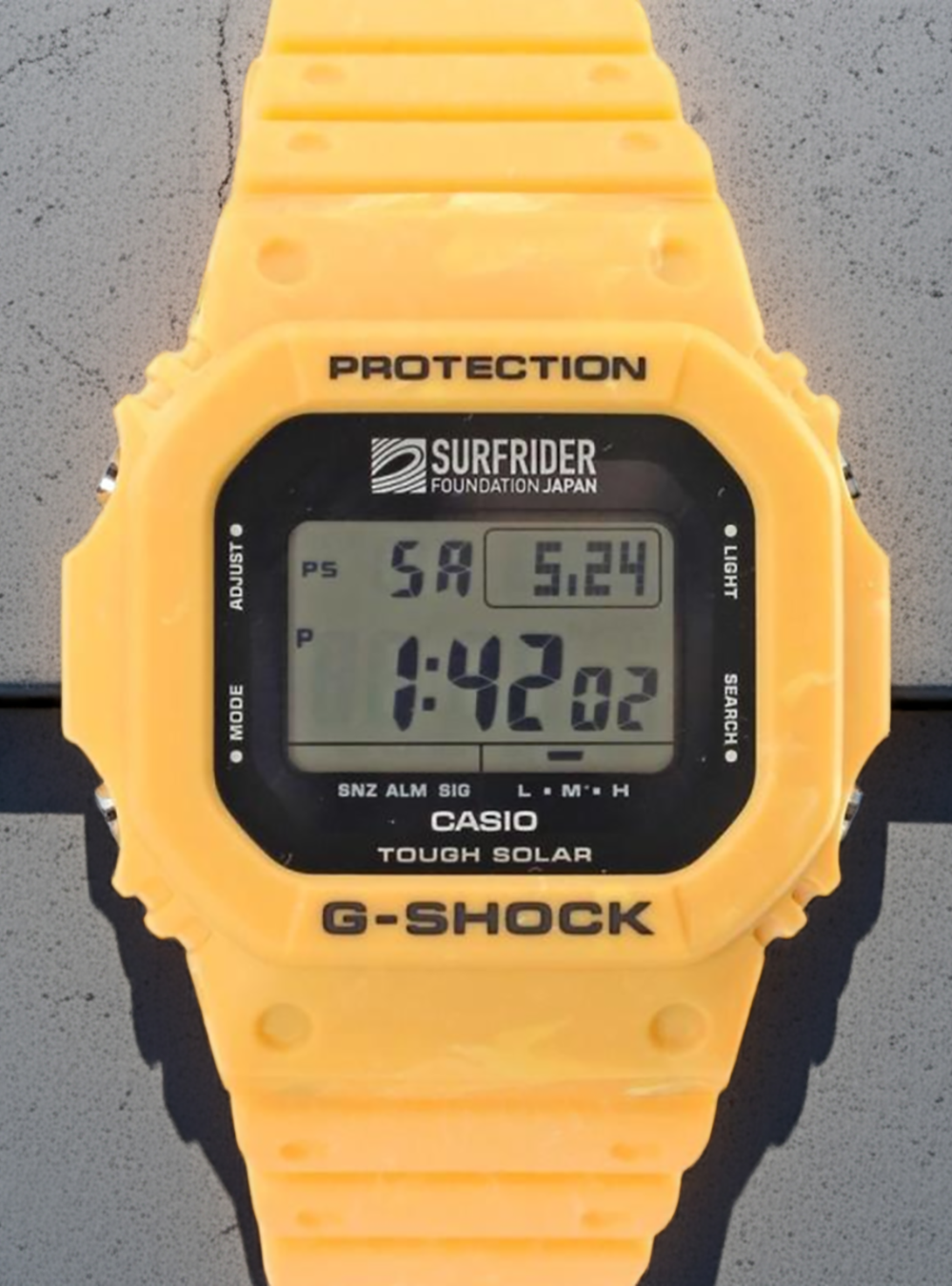 CASIO G-Shock 5600SFJ-9JR Digital Surf Watch - Japan Exclusive Collaboration with Surfrider Foundation - Shock Resistant, Waterproof & Durable - Perfect for Surfing, Swimming & Outdoor Adventures