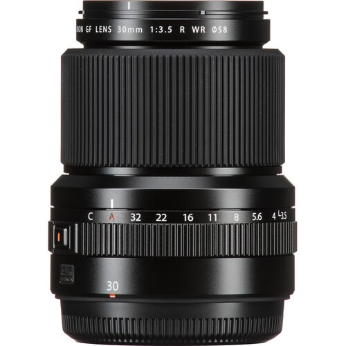 Fujifilm GF 30mm f/3.5 R WR GFX Lens (Black) - Wide Angle Prime Lens for GFX System | Perfect for Landscape, Architecture & Travel Photography