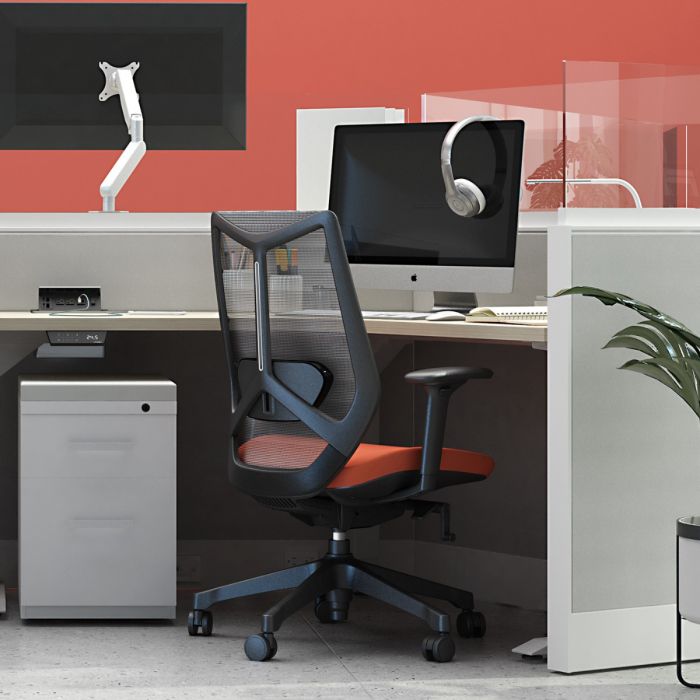 Friant Ignite Mesh Task Chair FD00253 - Ergonomic Office Chair with Adjustable Height & Lumbar Support for Home & Office Workspaces