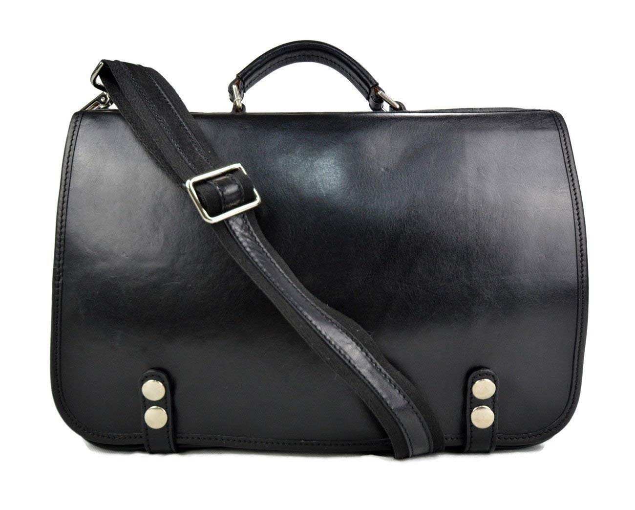 Premium Genuine Leather Shoulder Bag for Women & Men - Durable Messenger Satchel with Adjustable Strap, Business & Travel Crossbody Bag - Perfect for Office, Commuting & Daily Use