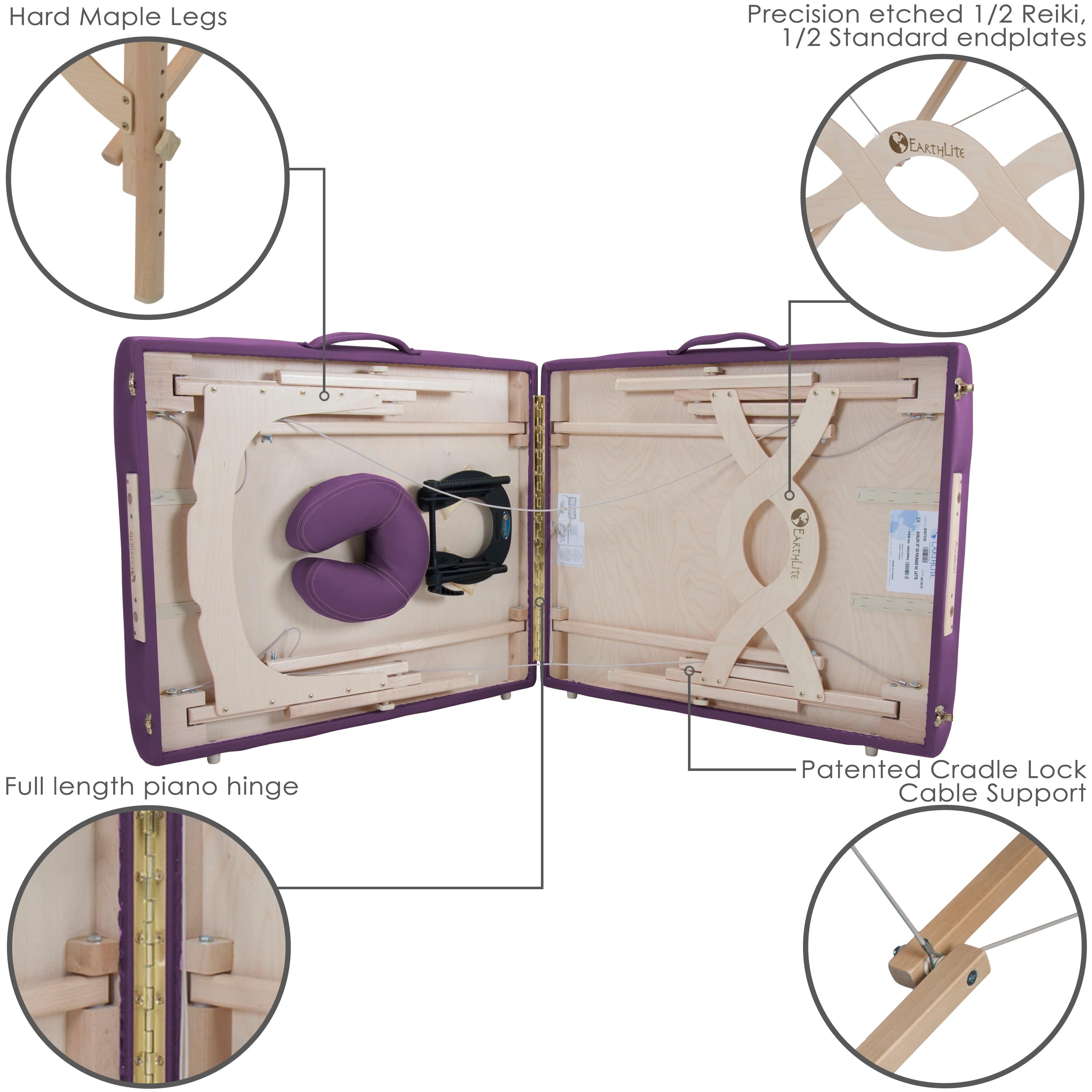 Avalon XD™ Professional Massage Table Set with Adjustable Height & Carrying Case - Perfect for Spa, Clinic & Home Use