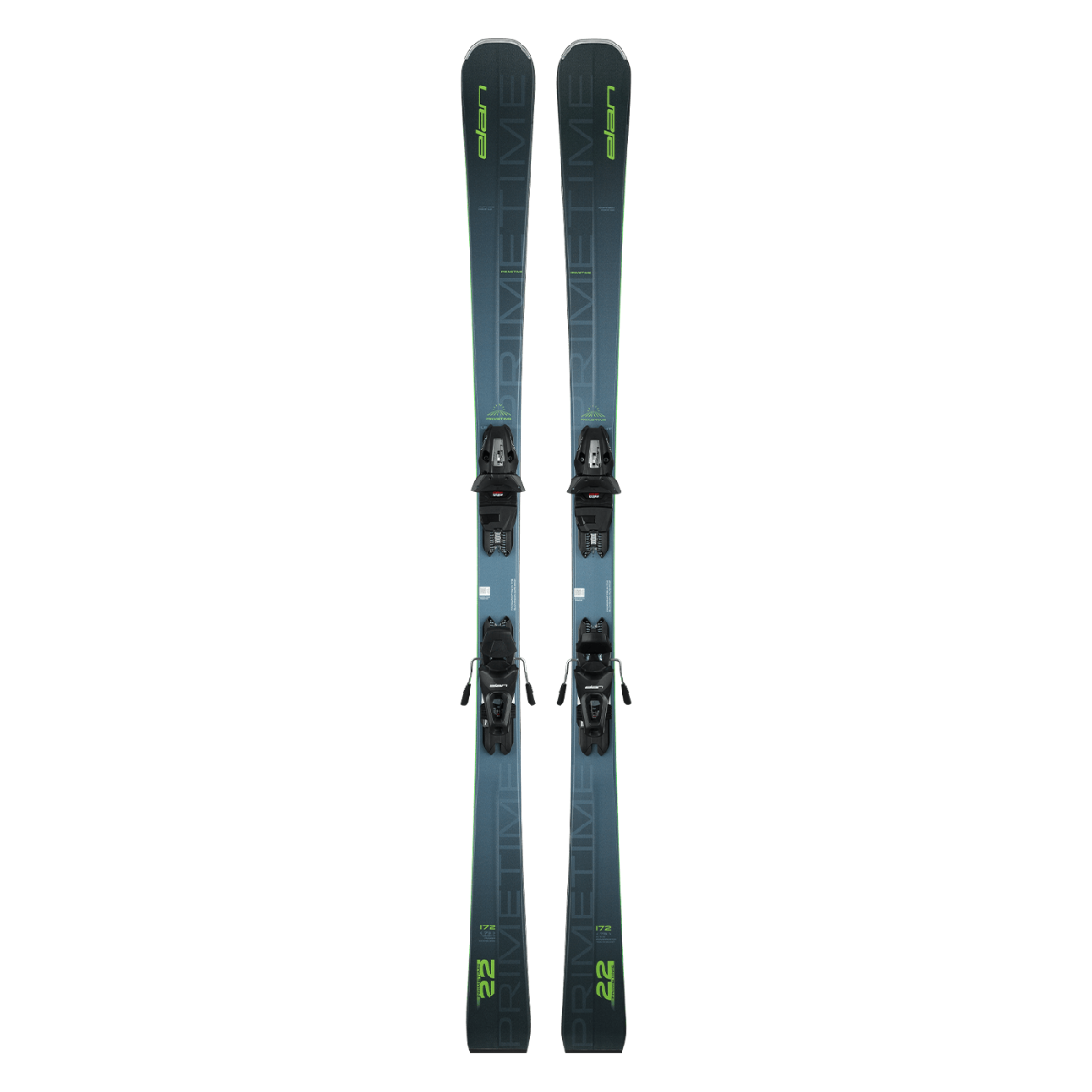Elan PRIMETIME 22 PS Ski with EL 10.0 DB585418 Bindings 2025 - Perfect for All-Mountain Skiing and Freeride Adventures