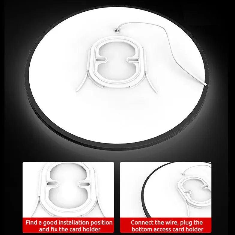 Slim Round Bathroom Flush Mount Ceiling Light Fixture - Modern Waterproof LED Lighting for Bathroom, Toilet, Powder Room & Vanity Area