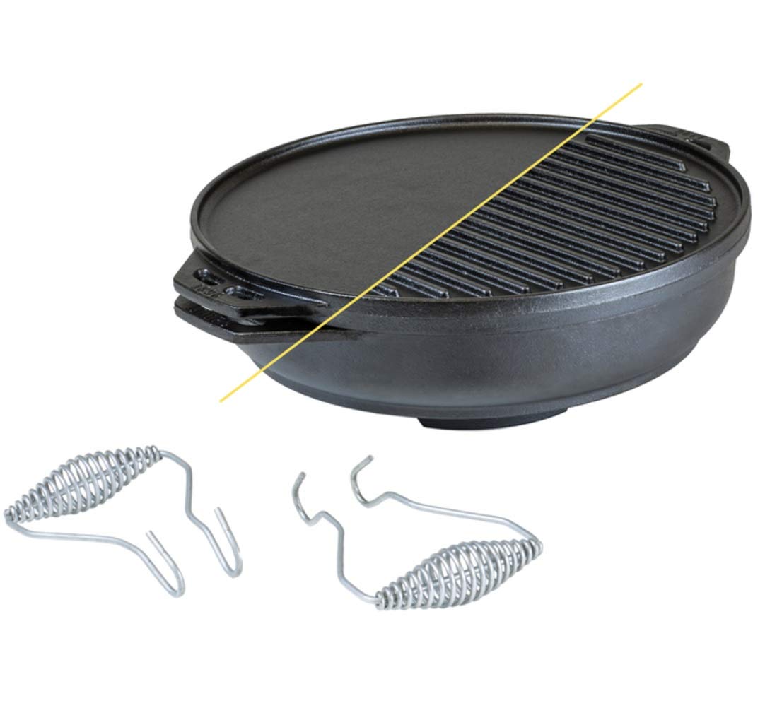 Lodge Cast Iron Cook-It-All Kit - 5-Piece Cast Iron Cookware Set with 14
