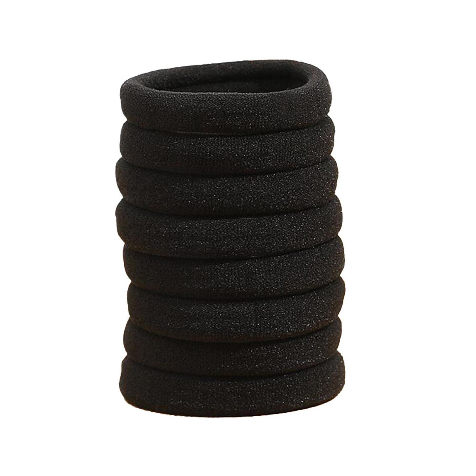 Mllkcao 50 Baby Hair Ties 3cm - Soft Hair Elastics for Girls & Curly Hair - Perfect for School & Play