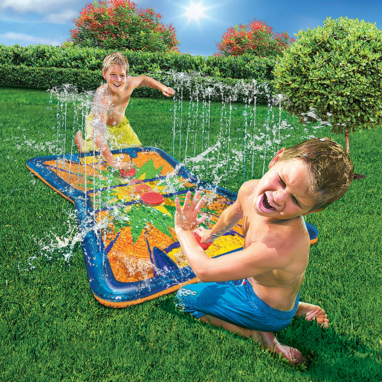 Banzai Aqua Blast Water Hockey Game - Fun Outdoor Pool Party Game for Kids & Adults - Perfect for Backyard, Beach, and Summer Gatherings