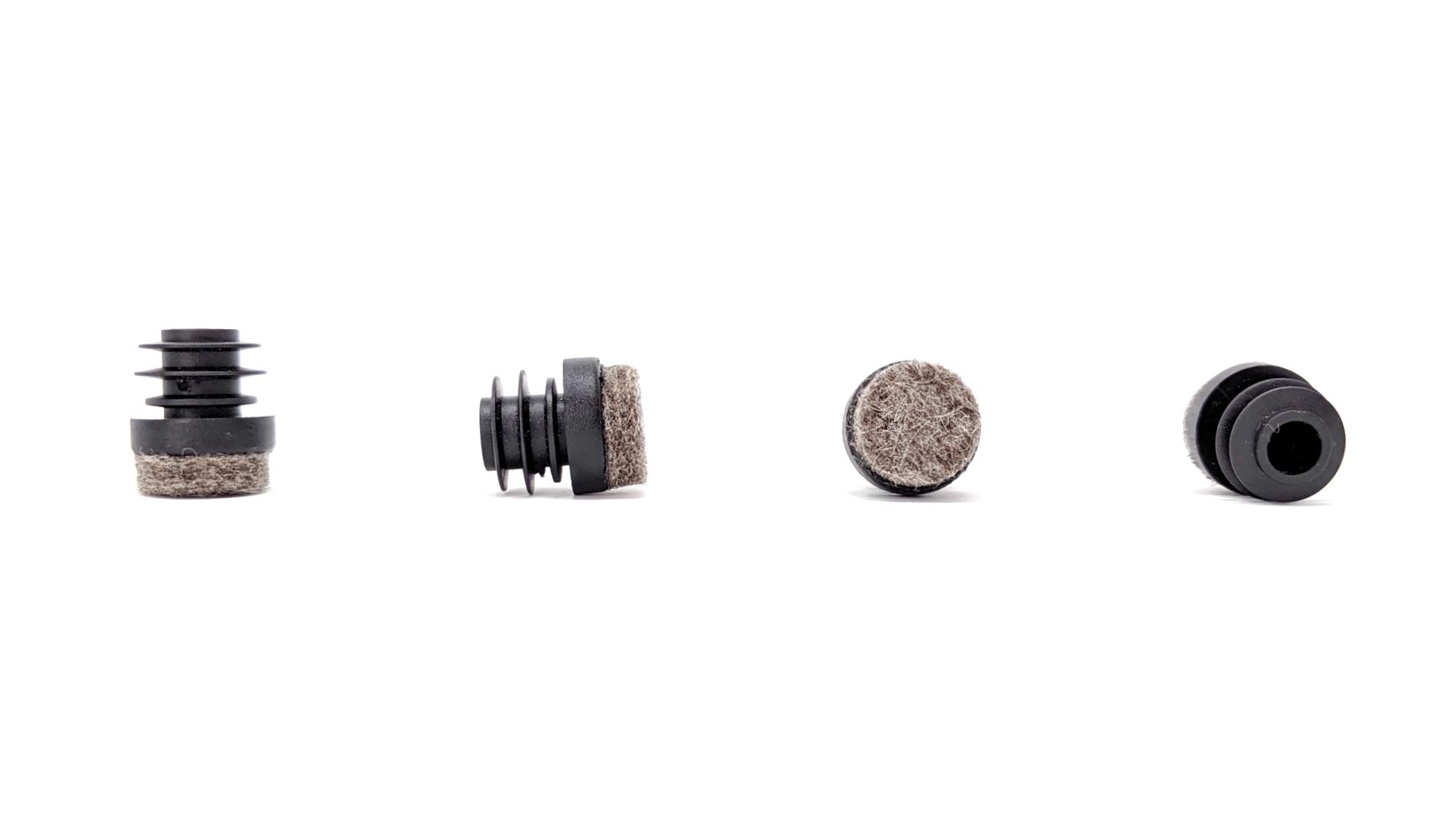 Furniture Gliders - 15mm Felt Tube Inserts for Metal Furniture Legs | Made in Germany | Pack of 24 | Protect Floors & Reduce Noise | Ideal for Chairs, Tables & Sofas