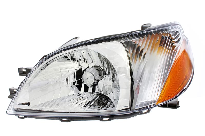 Toyota Echo Headlight Replacement - Compatible with 2000-2002 Models - Halogen Driver Side Left Lamp - Perfect for Night Driving & Auto Restoration Projects