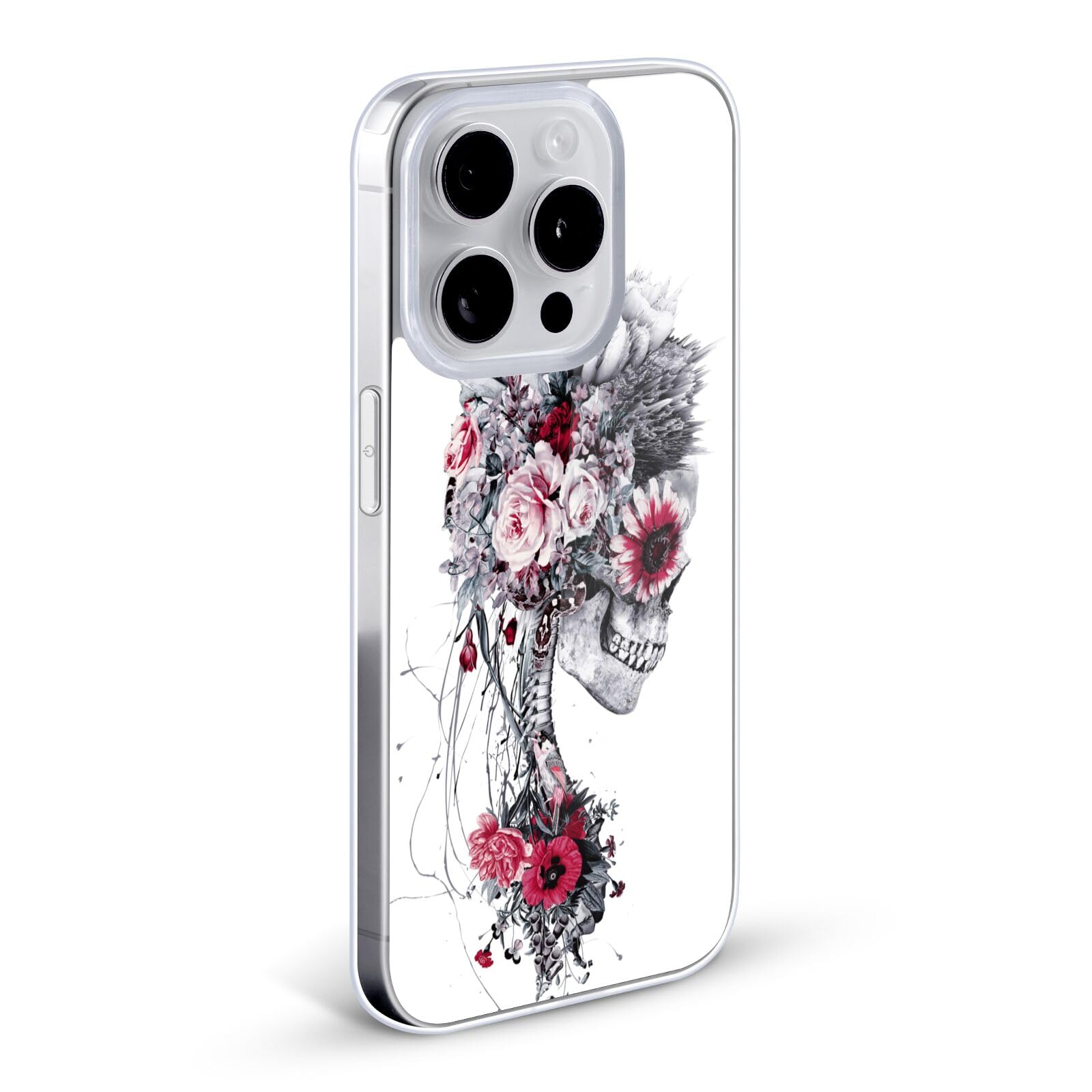 Officially Licensed Riza Peker Bride Skulls 6 Soft Gel Phone Case for Apple iPhone 12 Pro Max - Trendy Protective Cover for Everyday Use, Work & Travel