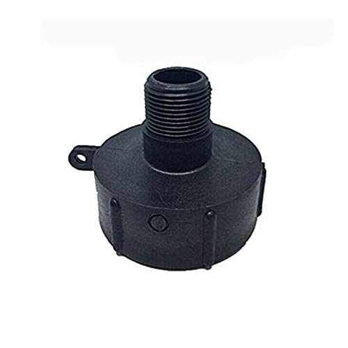 1000L IBC Water Tank Hose Adapter - 60mm Outlet to 1 Inch Connector Fitting for Industrial & Agricultural Water Transfer - Perfect for Farm Irrigation, Chemical Transport, and Liquid Storage Systems